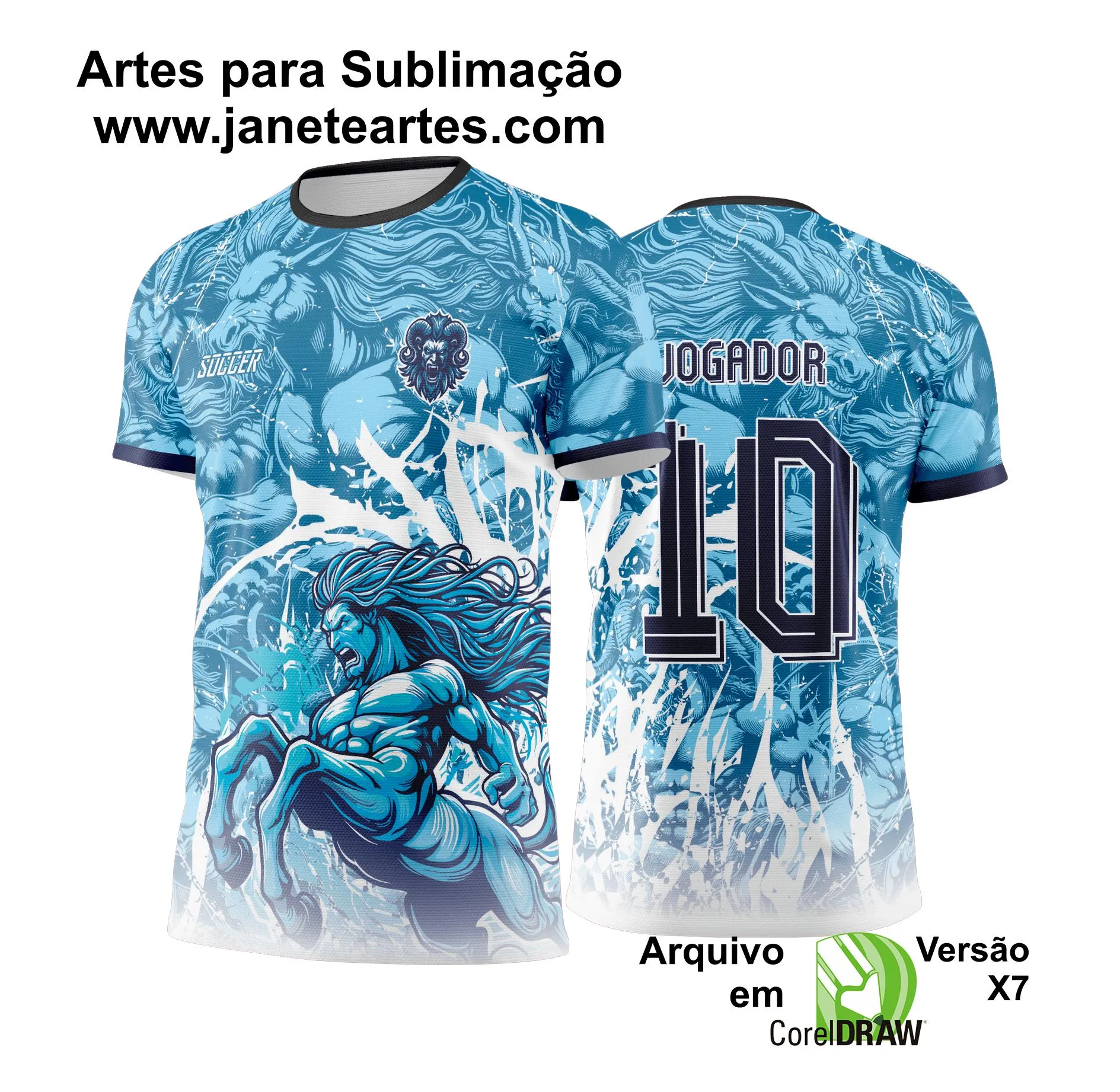  Arte Vetor Camisa Interclasse Centauros Preto com Azul - Jogos Internos 2024 - 2025