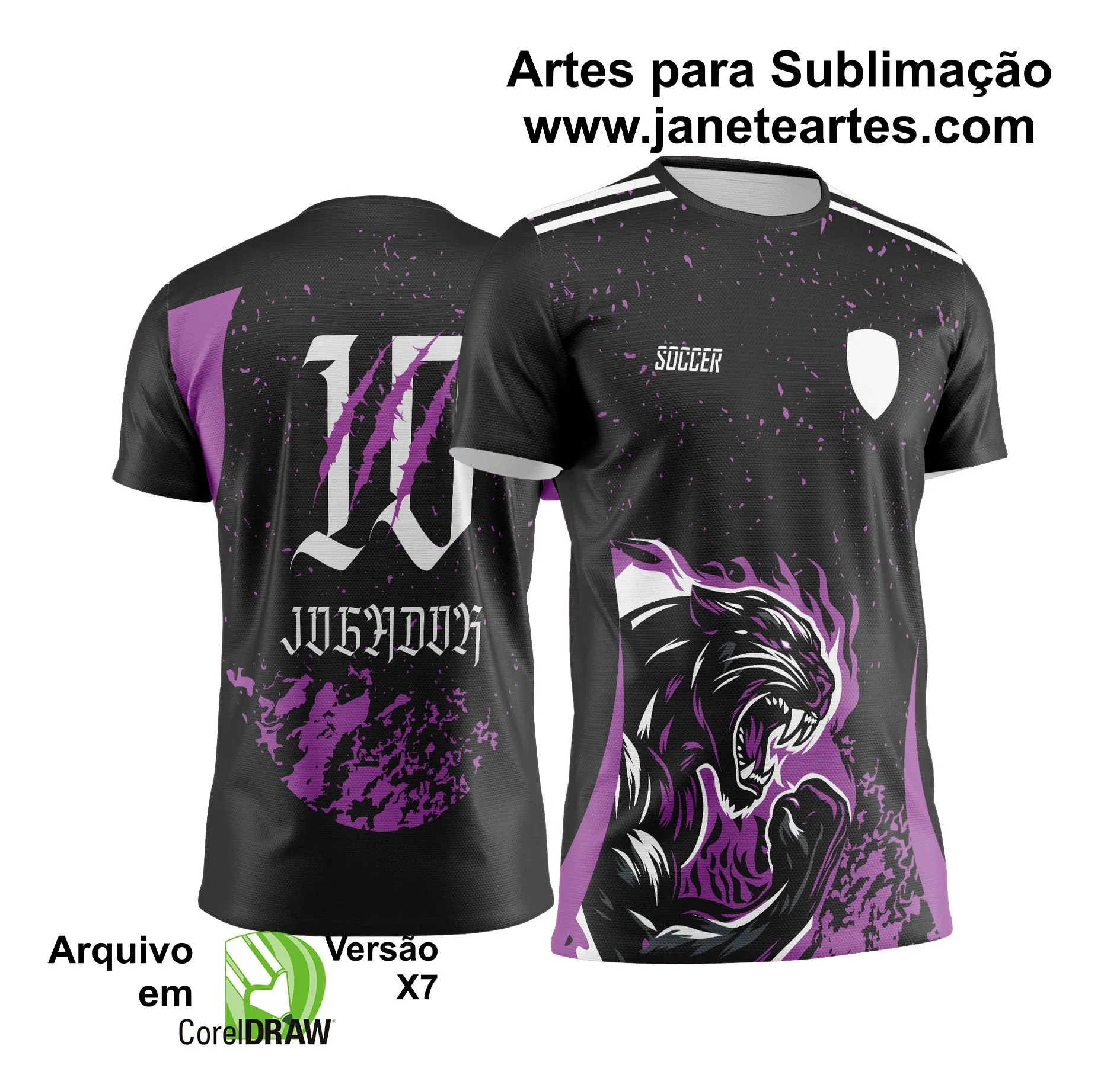  Arte Vetor Camisa Interclasse Pantera Negra com Fogo - Jogos Internos 2024 - 2025