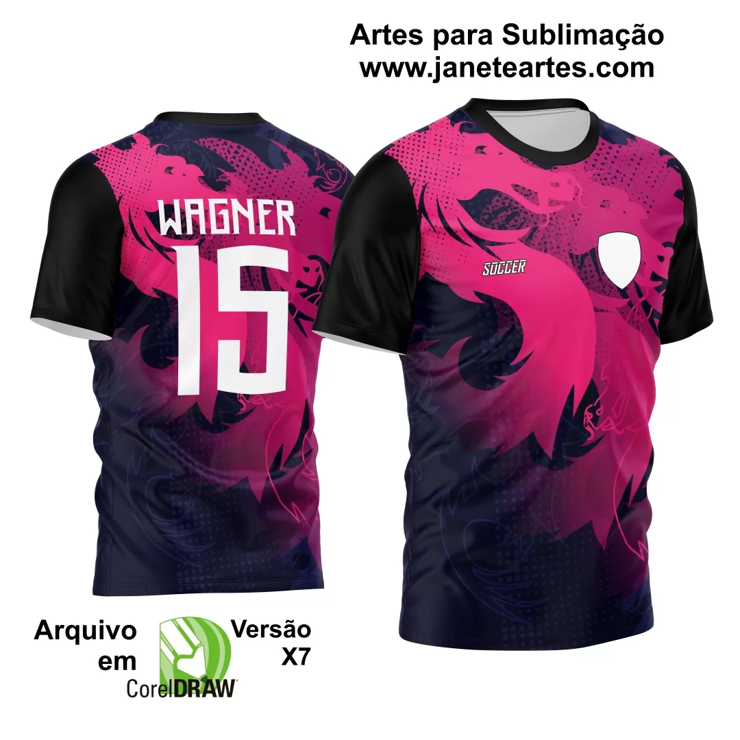  Arte Vetor Camisa de Interclasse Dragão 2024 - 2025