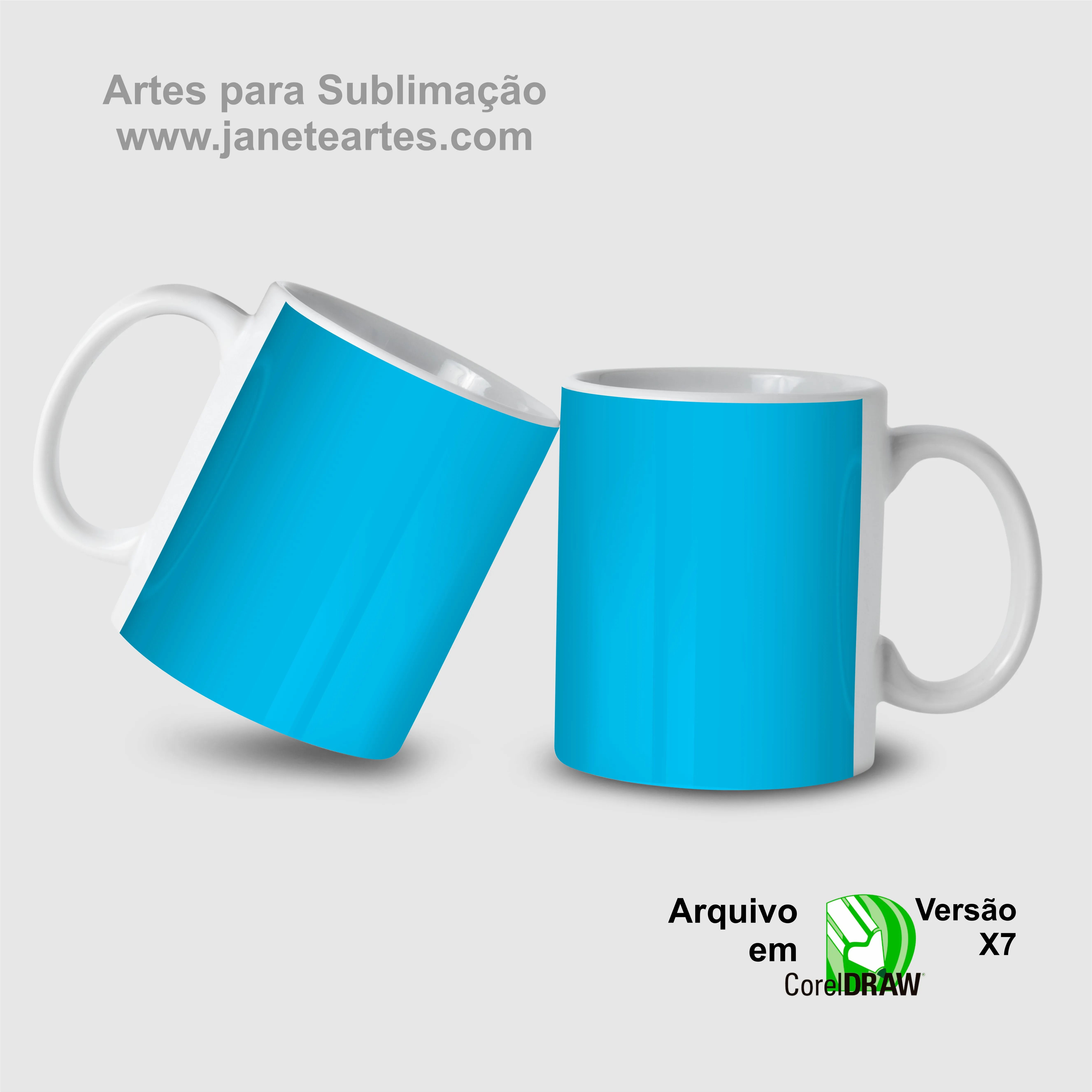  Mockup Caneca de Porcelana Branca CDR