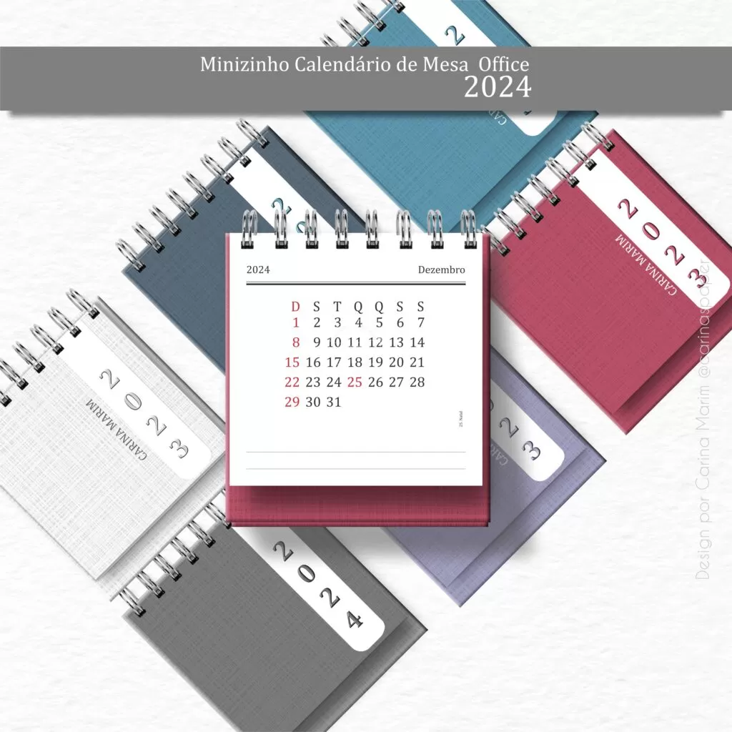 Arquivos Encadernação Capas Miolos Agendas Calendários 2024 #0033