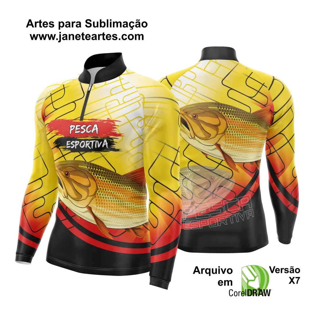 Arte Camisa Pesca Fishing Esportiva