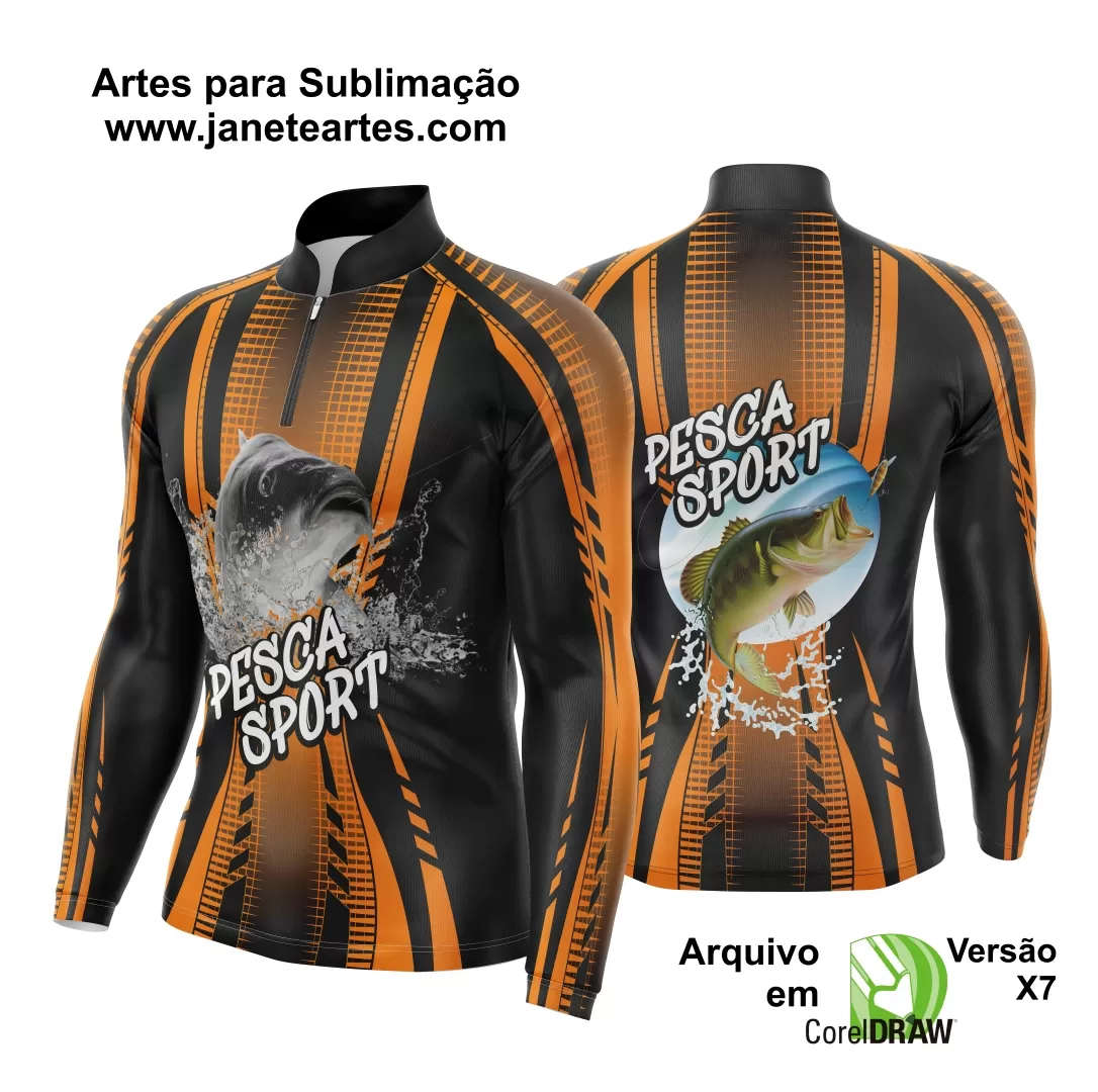 Arte Camisa Pesca Fishing Esportiva