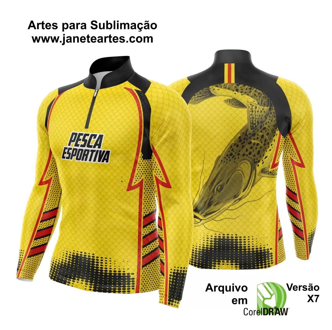 Arte Camisa Pesca Fishing Esportiva