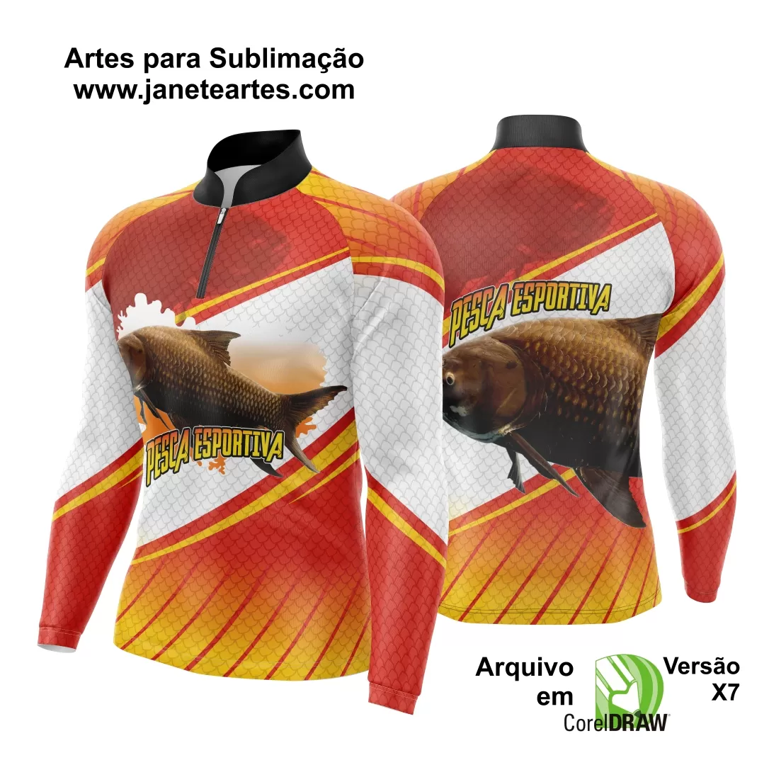 Arte Camisa Pesca Fishing Esportiva