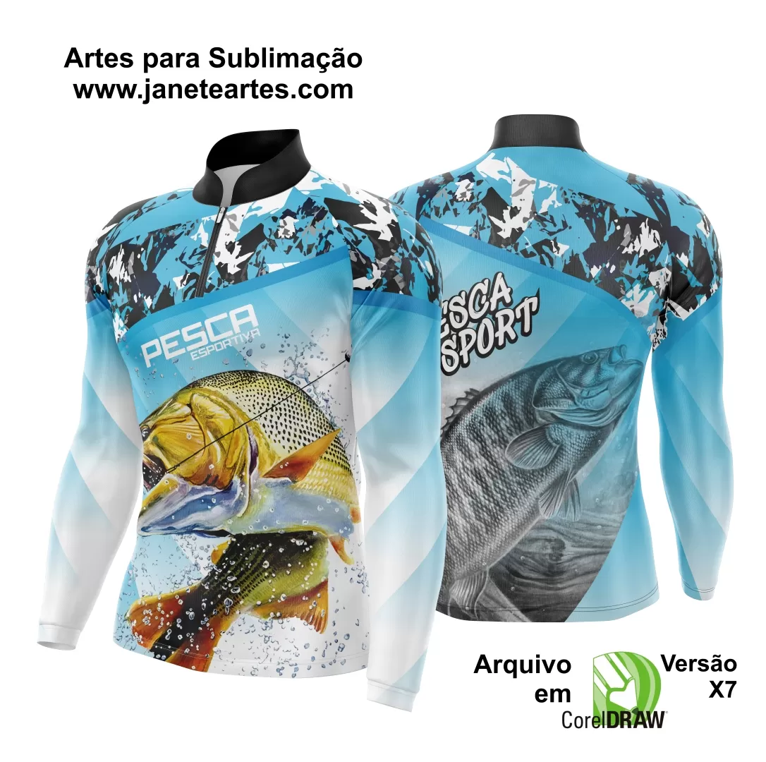 Arte Camisa Pesca Fishing Esportiva