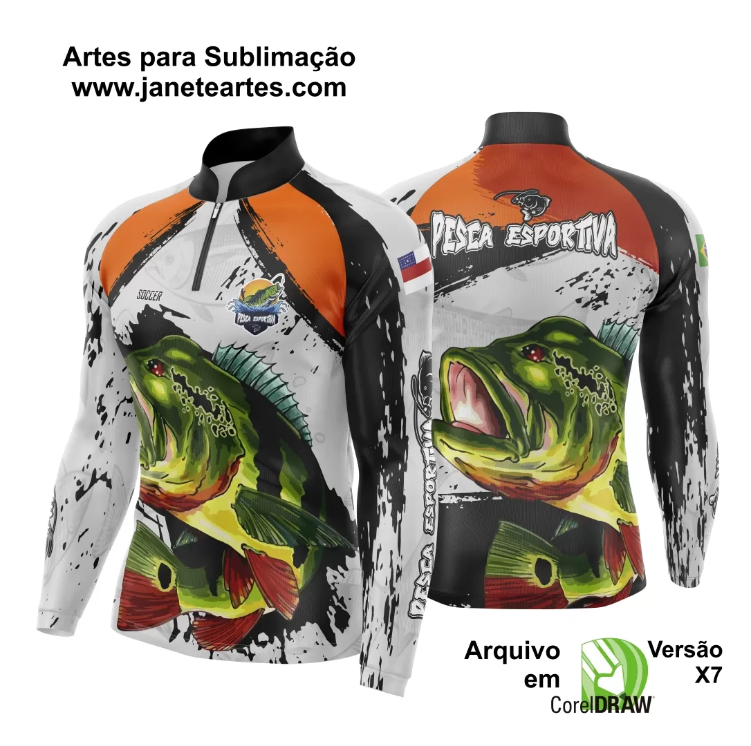 Camisa de Pesca Tucunaré Brasil