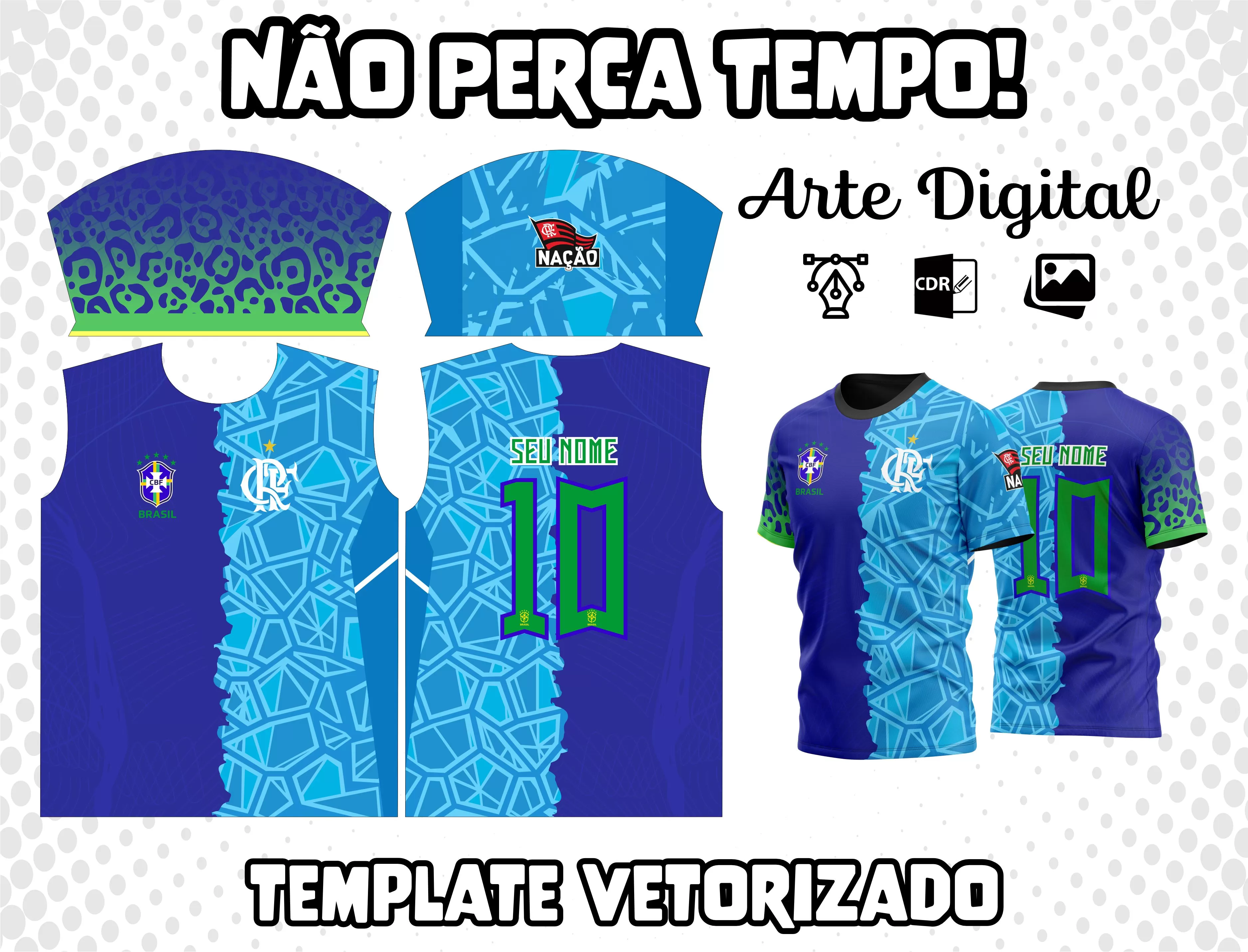 Arte Camisa do Flamengo Brasil Goleiro M2