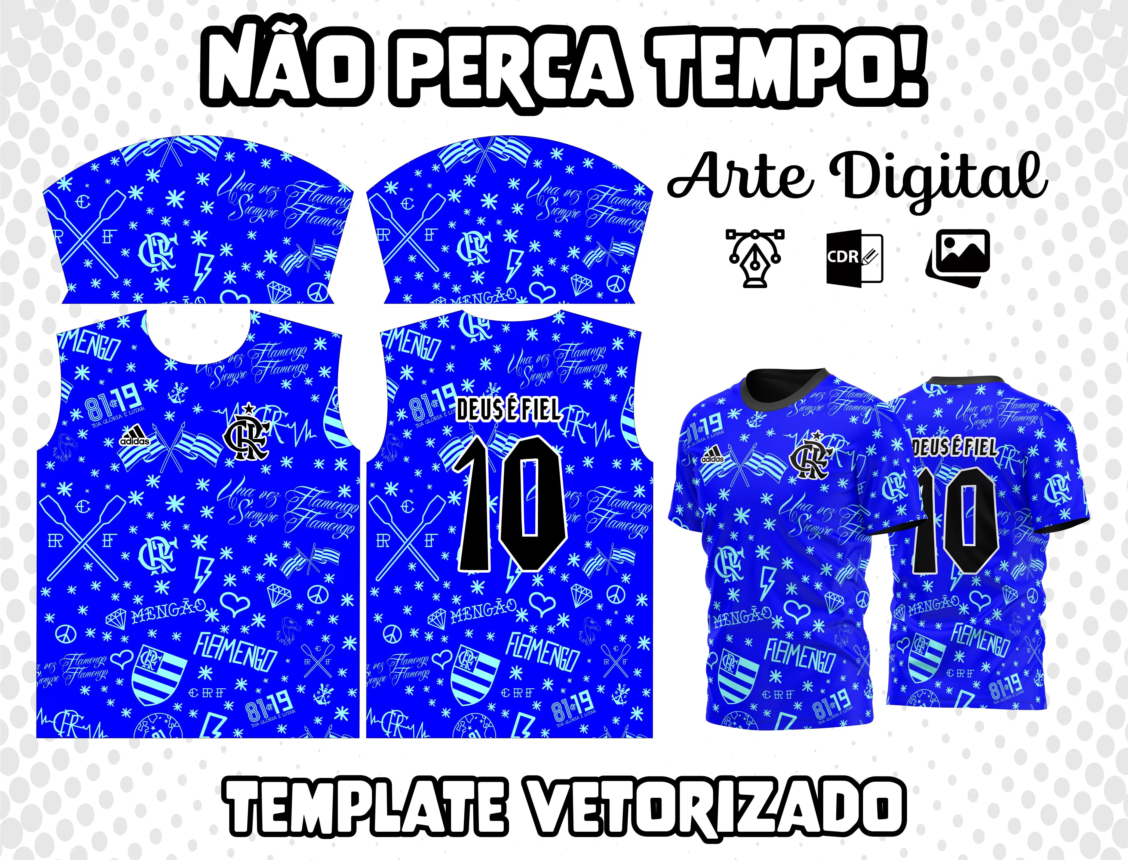 Arte Vetor Camisa do Flamengo
