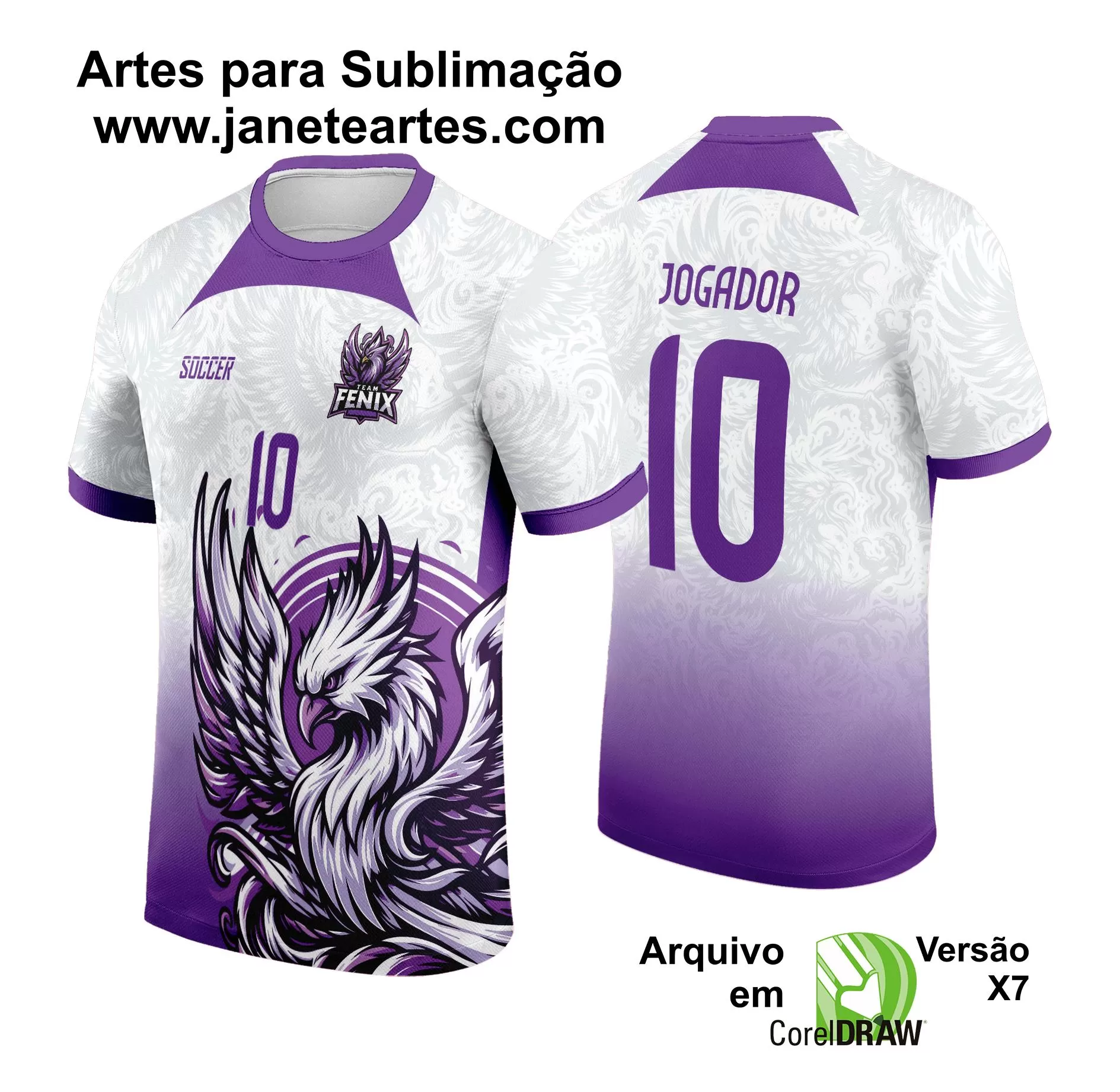 Arte Estampa Camisa INTERCLASSE 2024 - Fênix