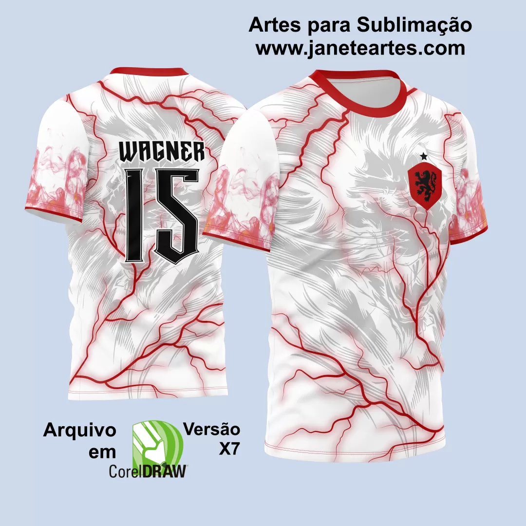 Arte Estampa Camisa INTERCLASSE Leão com raios 2024 - 2025