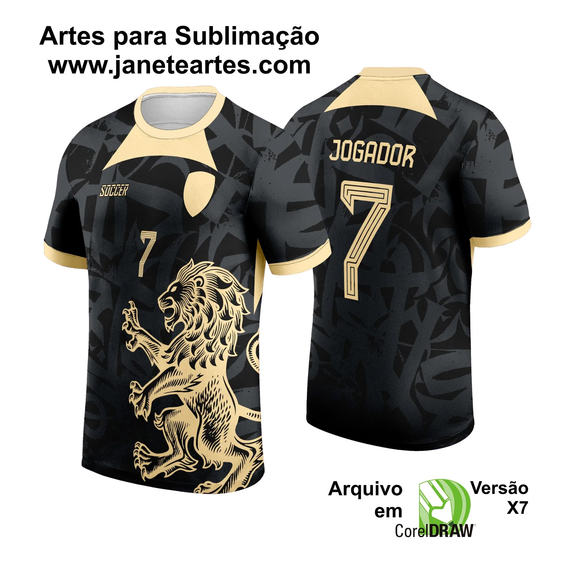 Arte Estampa Camisa InterClasse Leão 2024