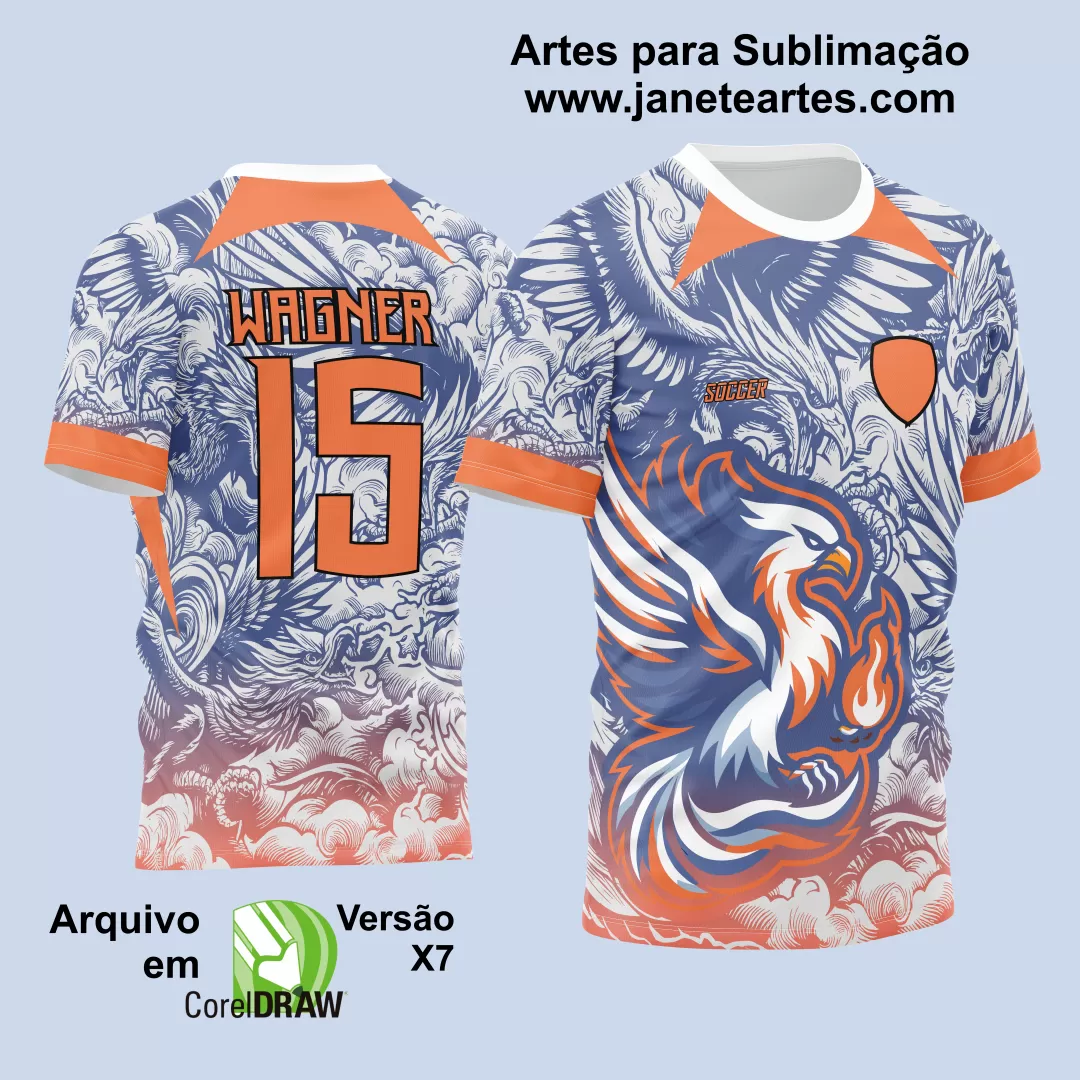 Arte Estampa Camisa Interclasse Fênix Degrade