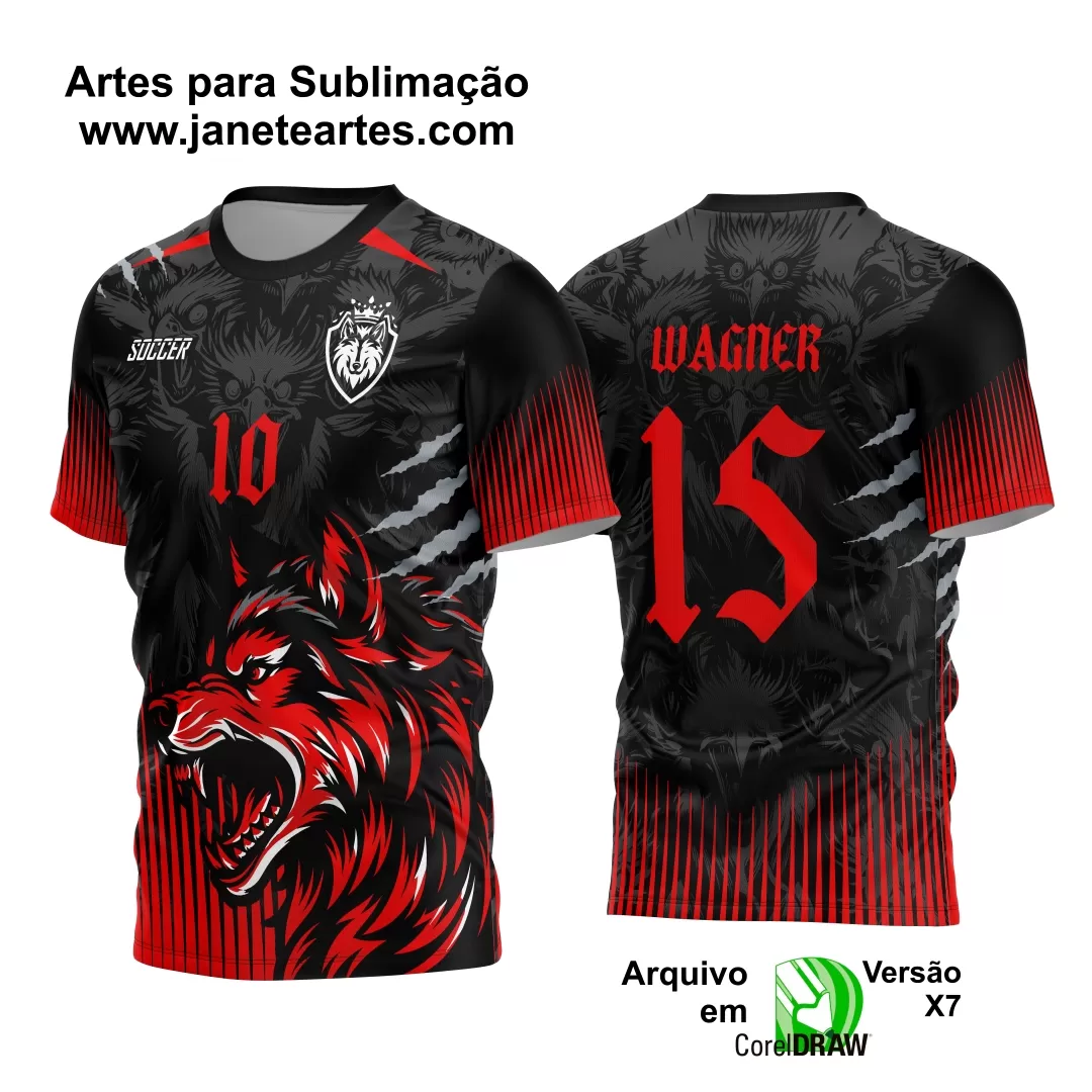 Arte Estampa Camisa Interclasse LOBO 2024 - 2025