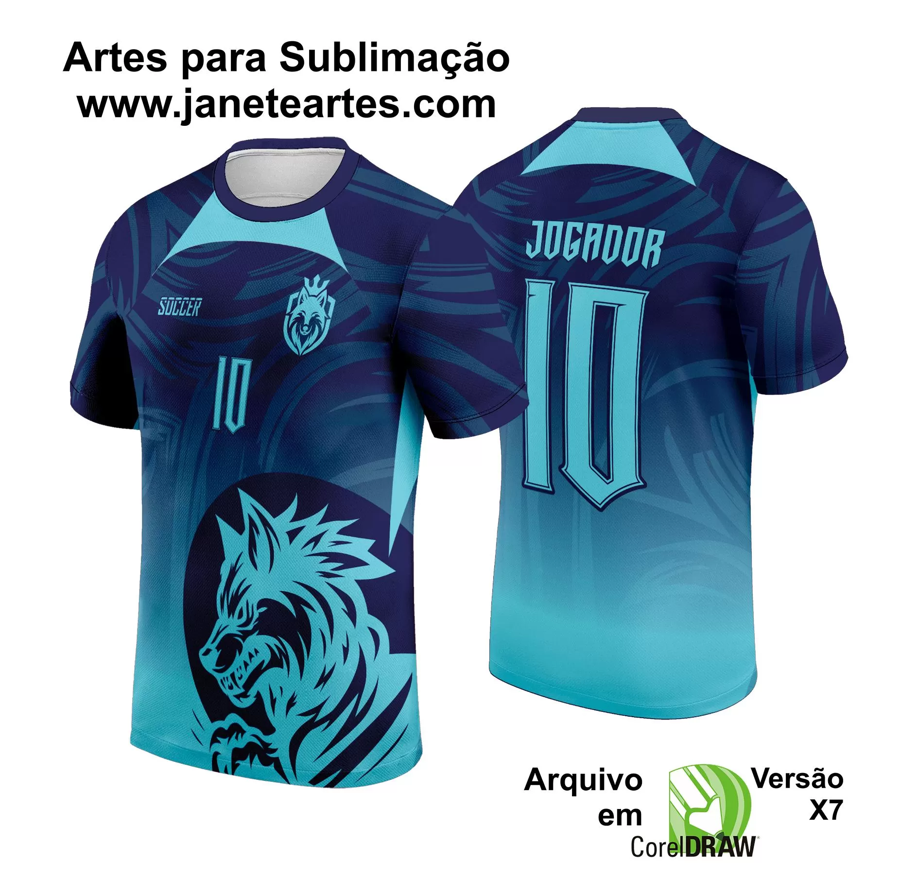 Arte Estampa Camisa Interclasse LOBO 2024 - 2025