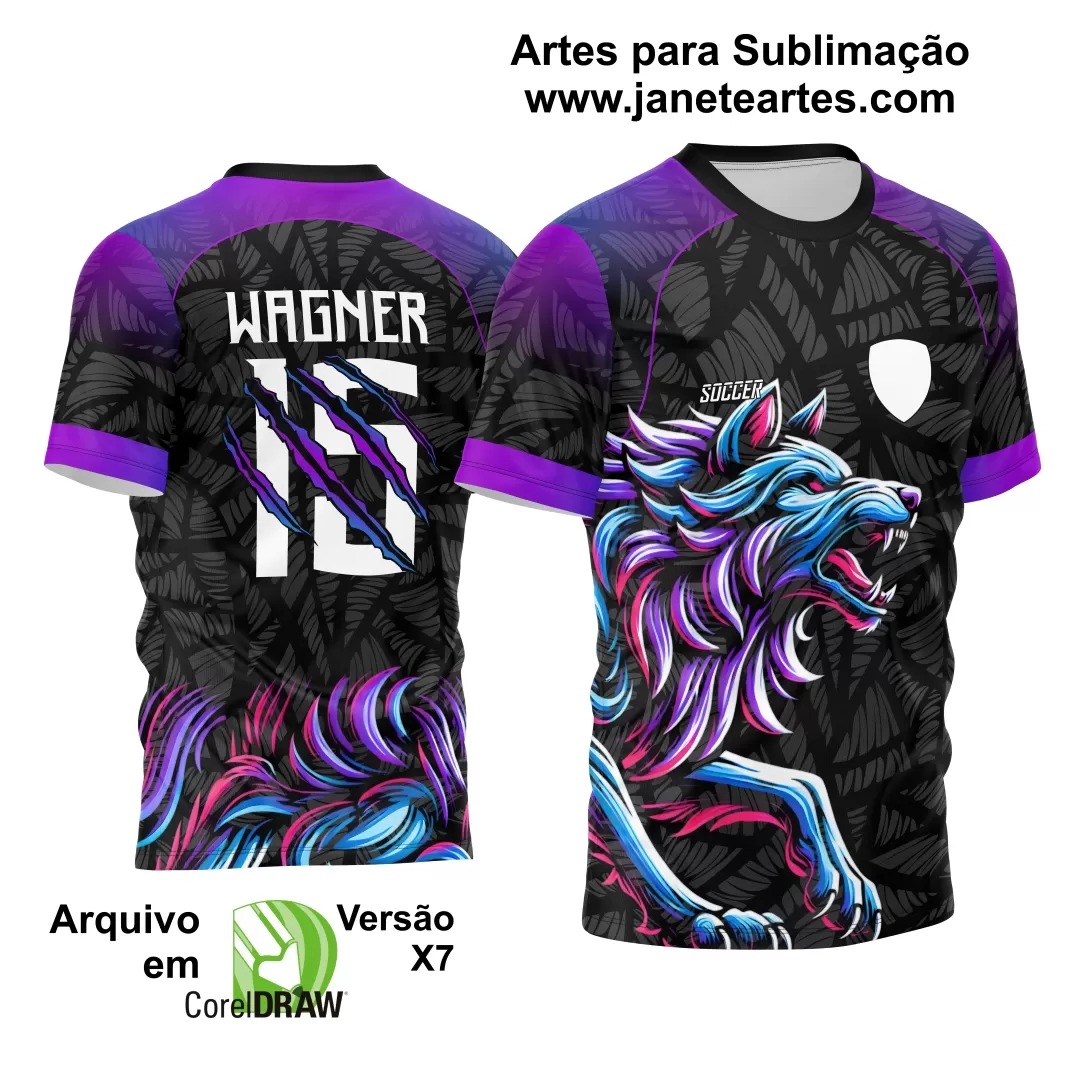 Arte Estampa Camisa Interclasse Lobo 2024 - 2025