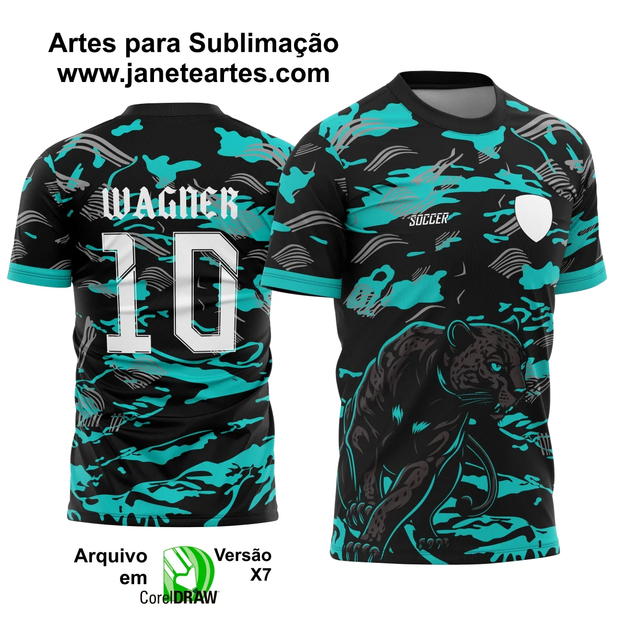 Arte Estampa Camisa Interclasse Pantera Negra