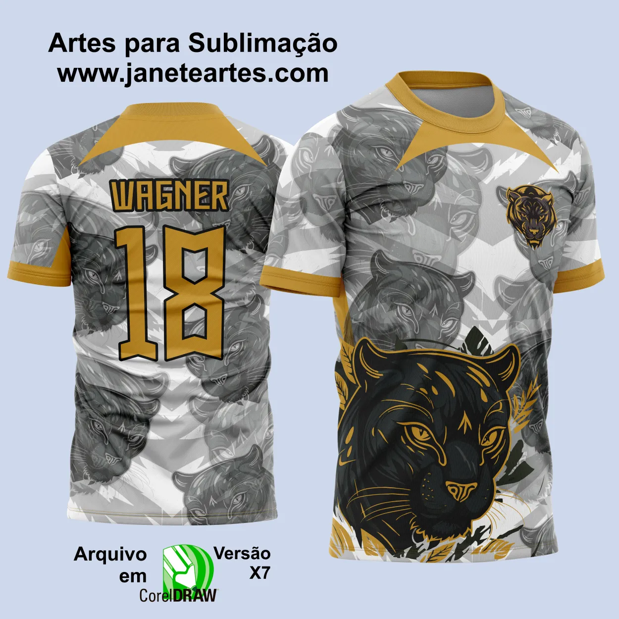 Arte Estampa Camisa Interclasse Pantera Negra