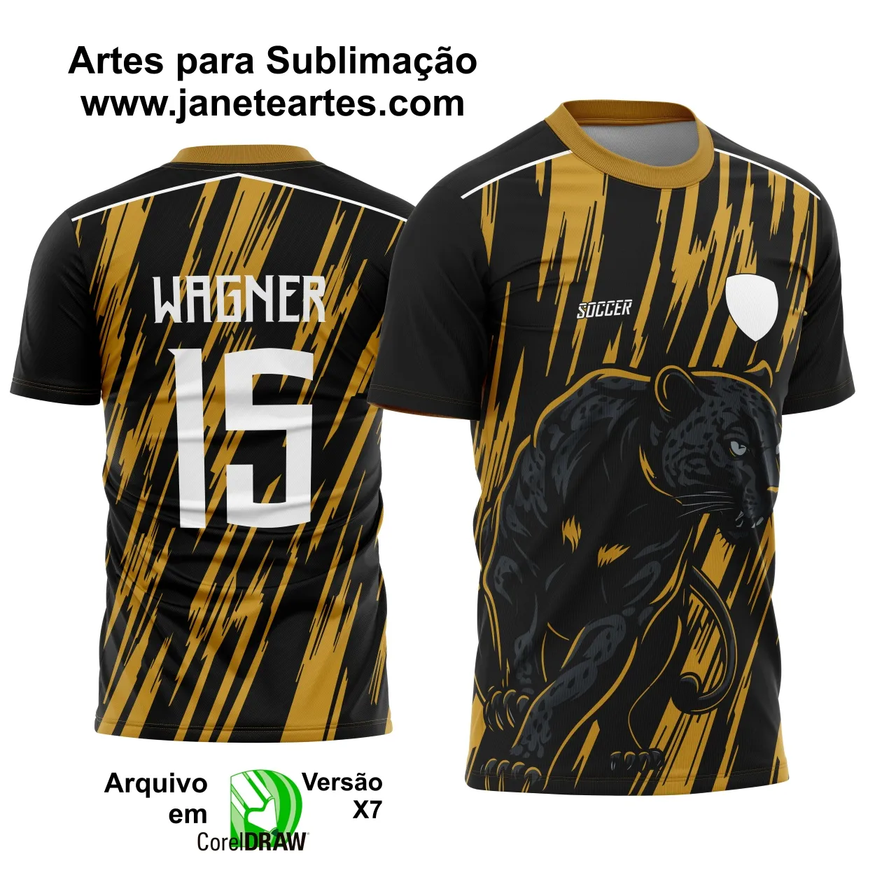 Arte Estampa Camisa Interclasse Pantera Negra