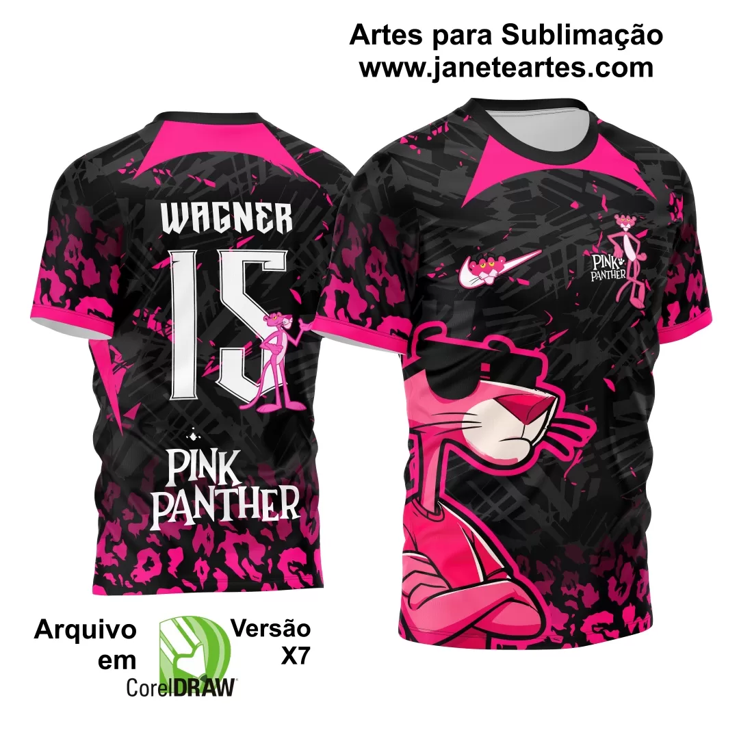 Arte Estampa Camisa Interclasse Pink Panther 2024