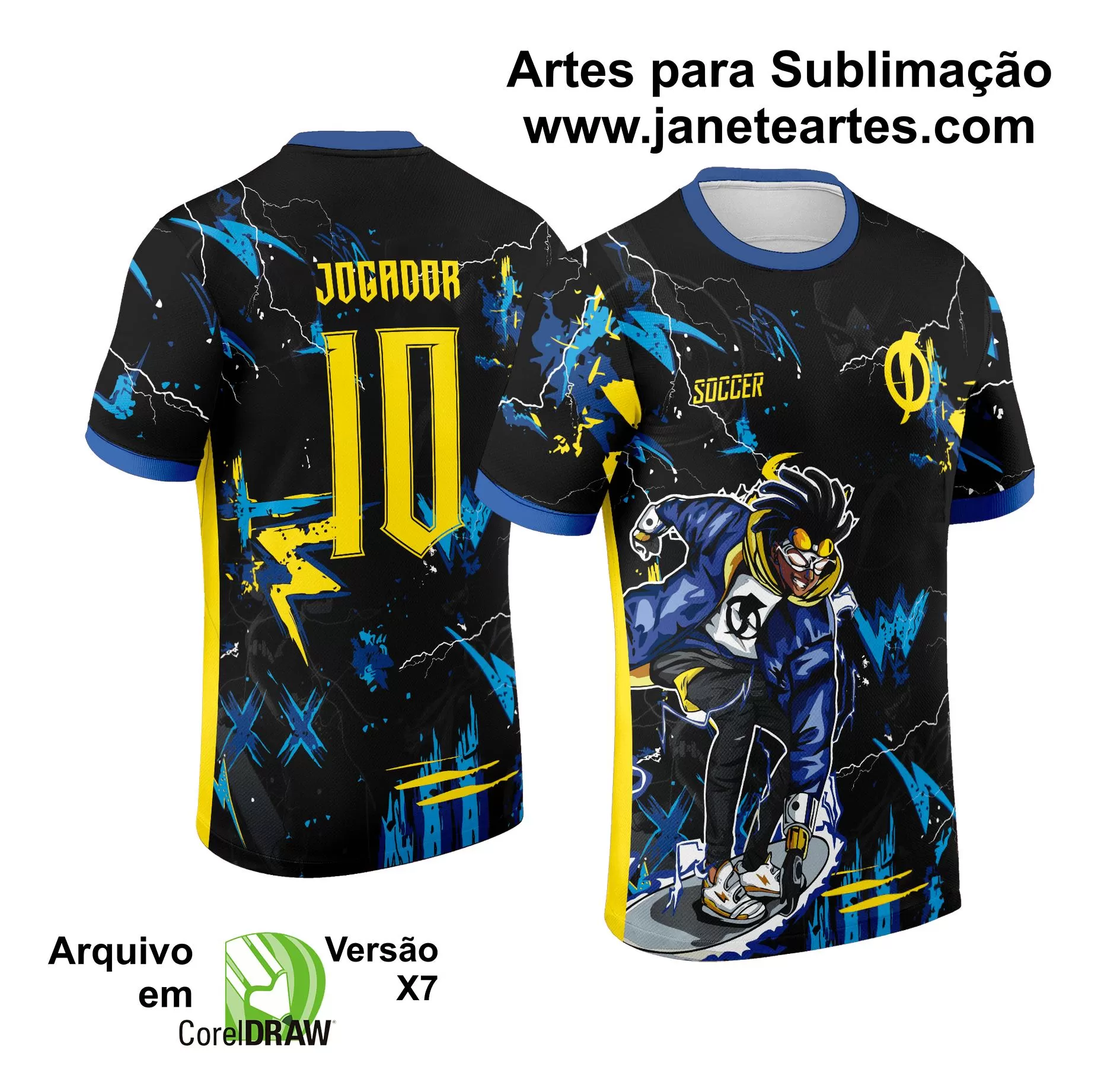 Arte Estampa Camisa Interclasse Super Choque 2024 - 2025