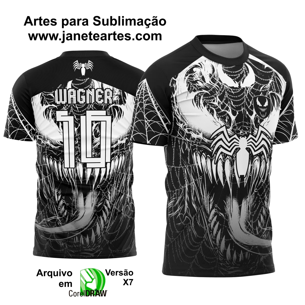 Arte Estampa Camisa Interclasse Venom 2025