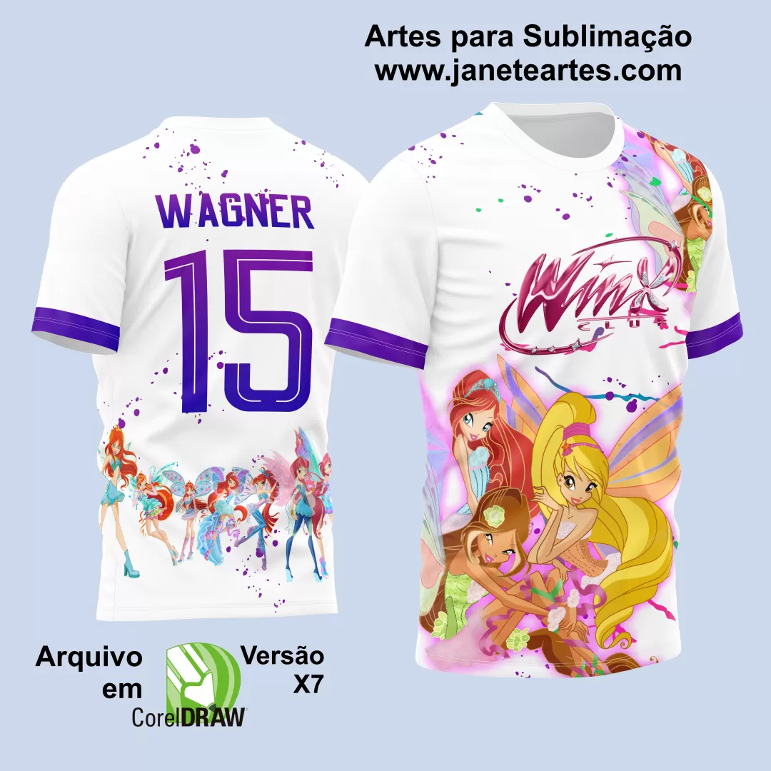 Arte Estampa Camisa Interclasse Winxs 2024