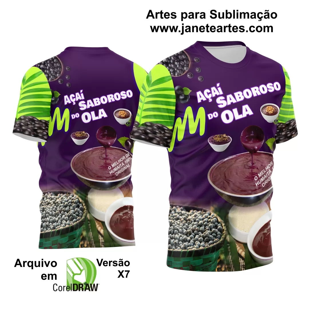 Arte Estampa Camisa Profissão - Açaí