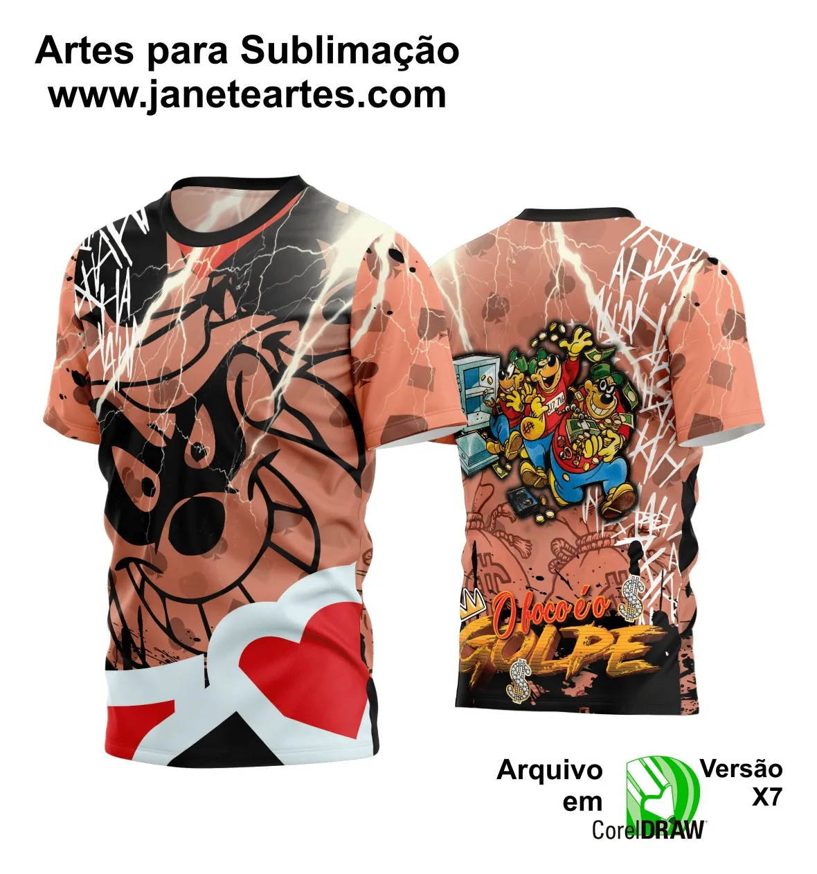 Arte Estampa Camisa Quebrada 2024