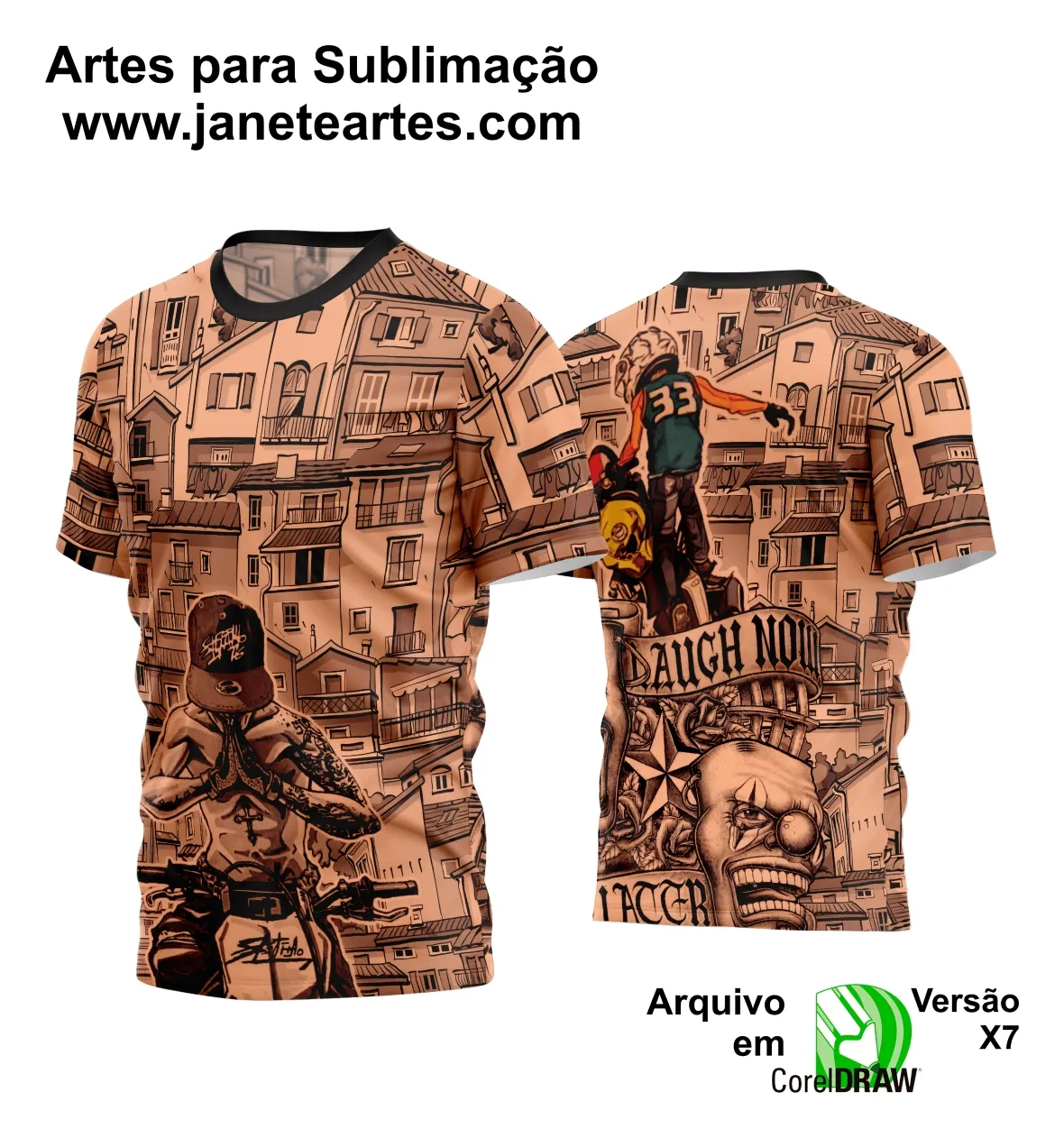 Arte Estampa Camisa Quebrada 2024