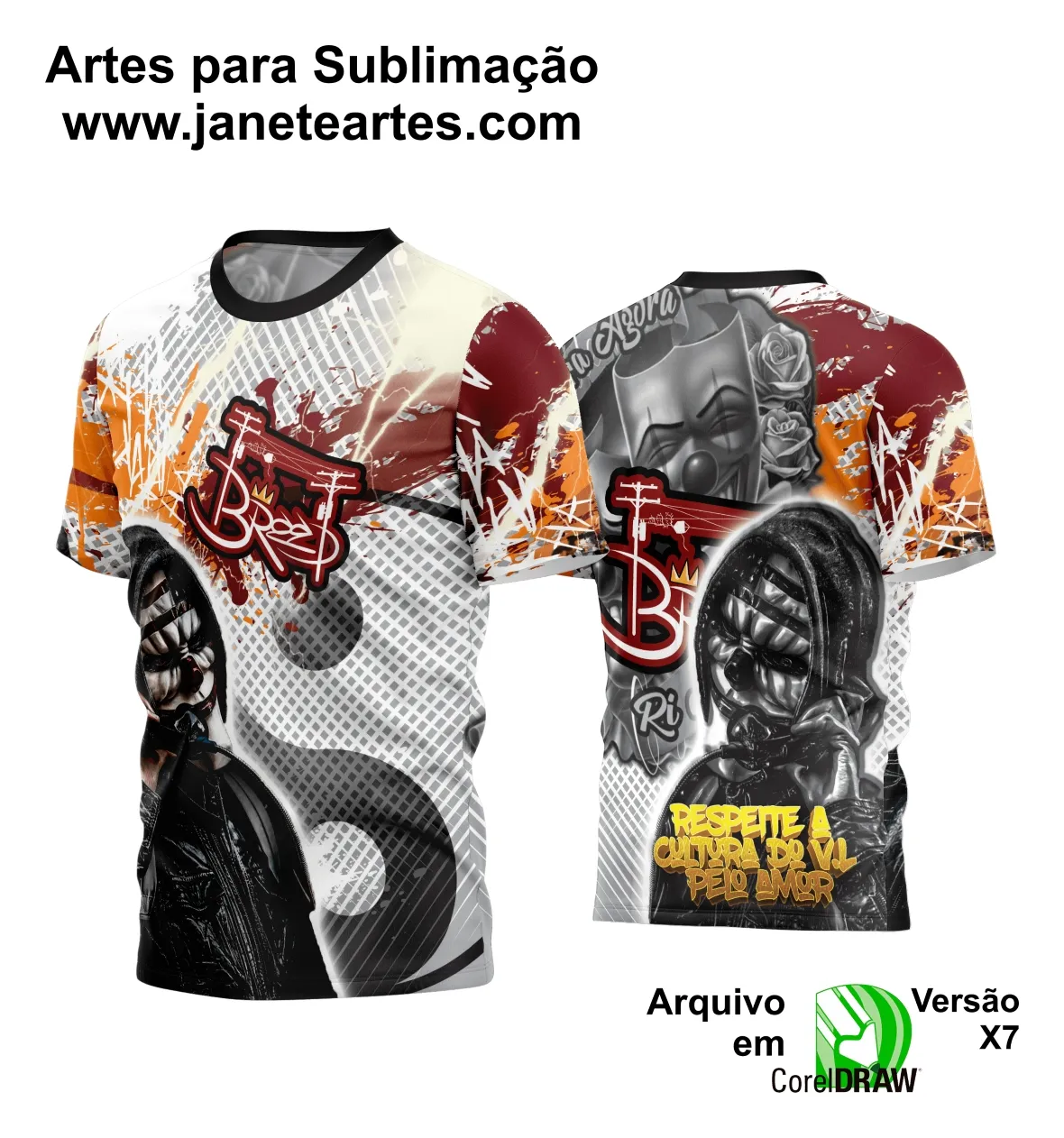 Arte Estampa Camisa Quebrada 2024