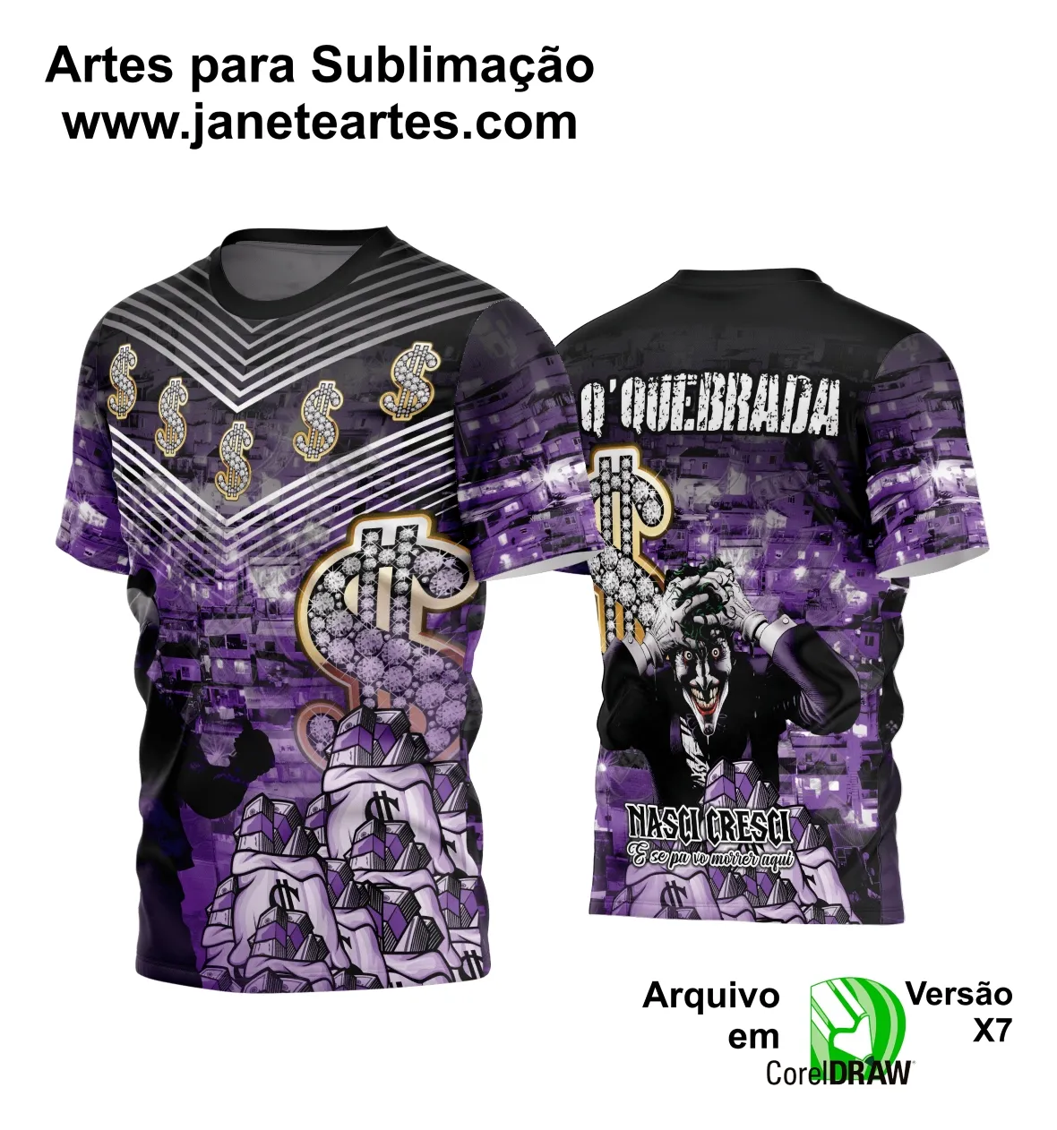 Arte Estampa Camisa Quebrada 2024