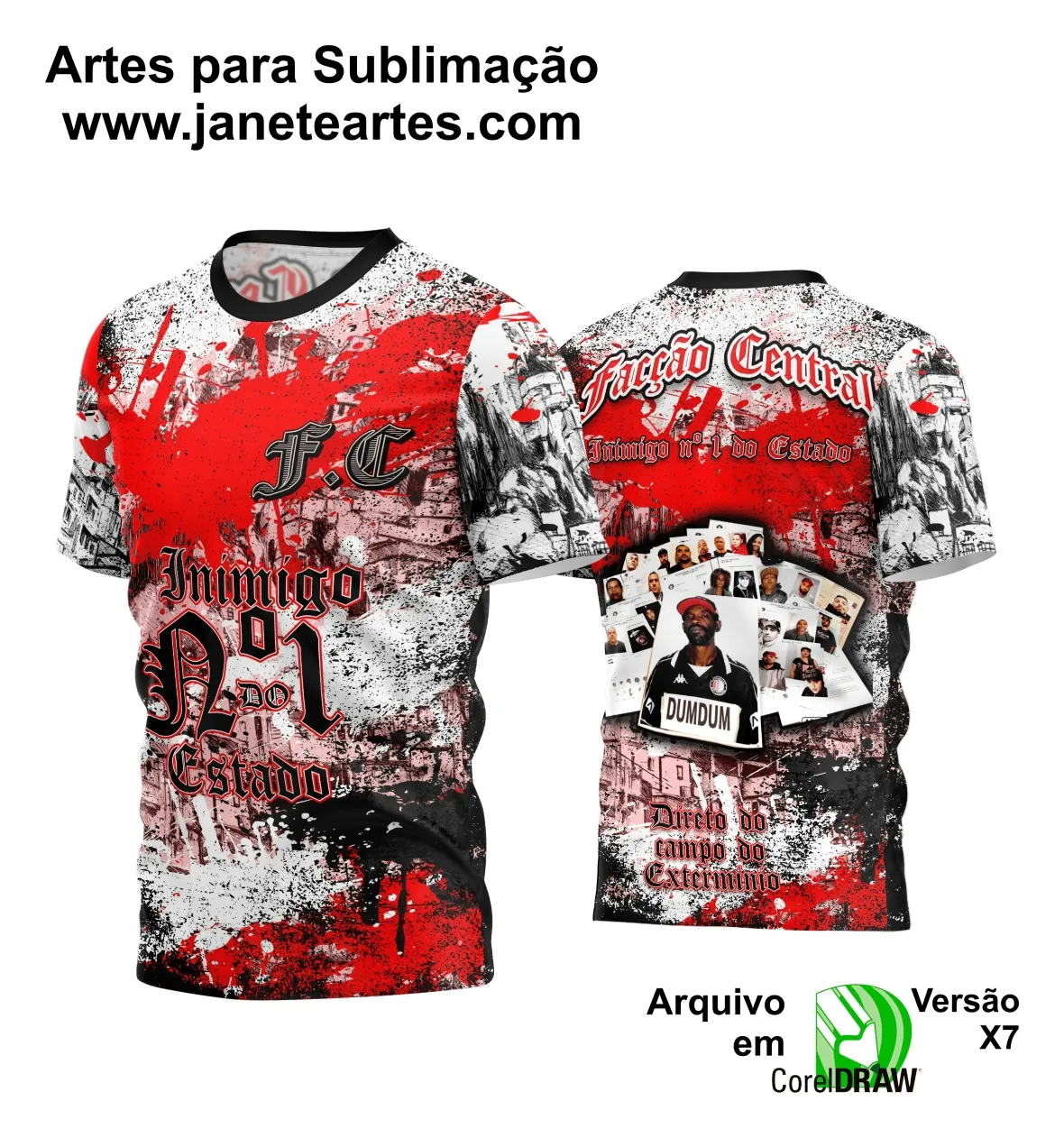 Arte Estampa Camisa Quebrada 2024