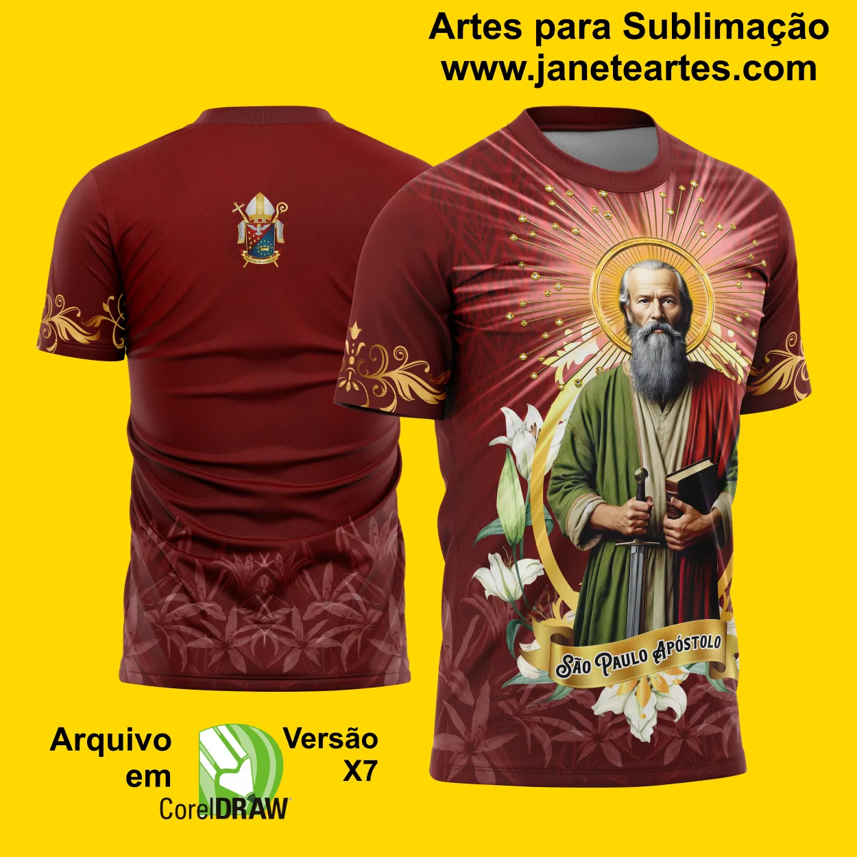 Arte Estampa - Camiseta São Paulo Apóstolo 2025