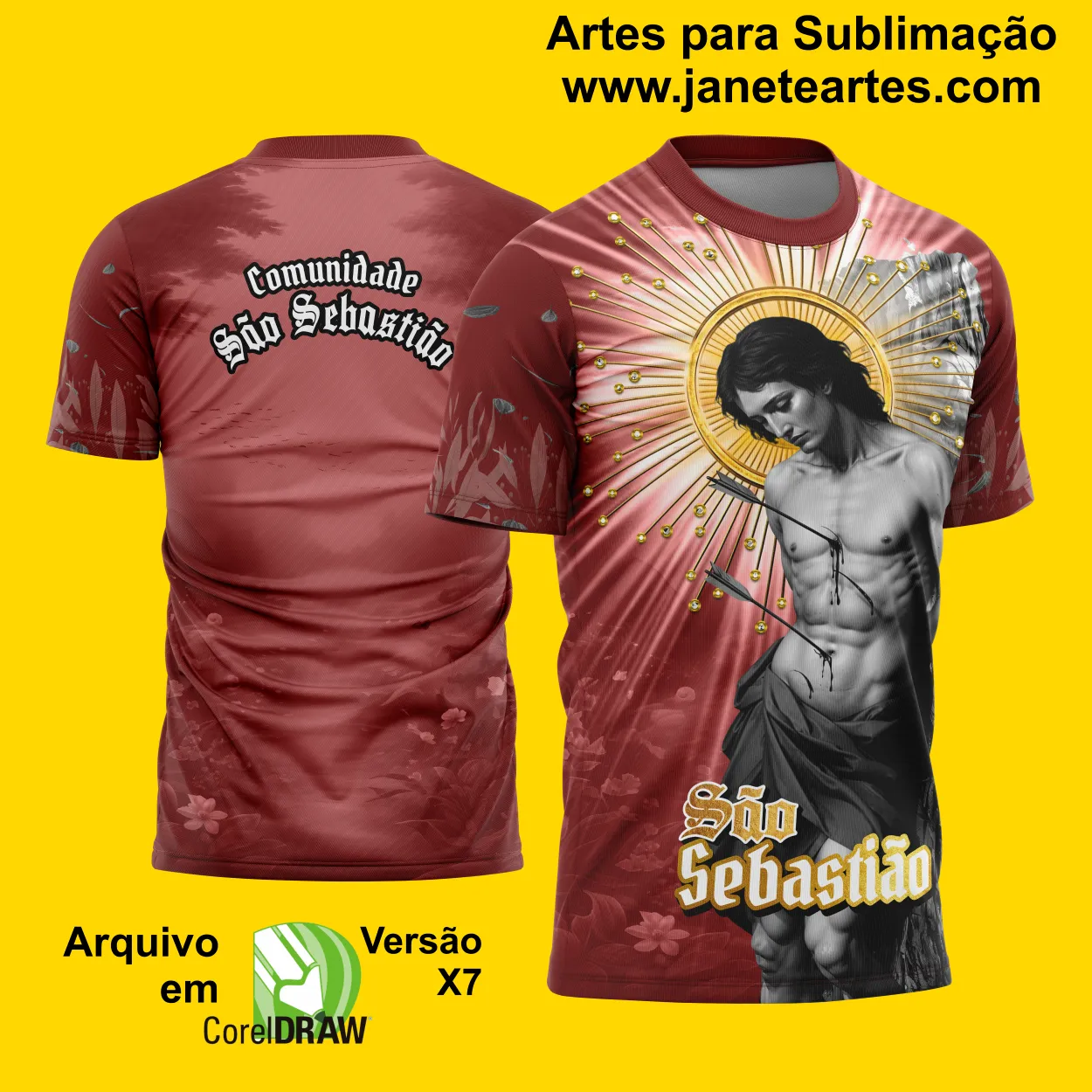 Arte Estampa - Camiseta São Sebastião 2025