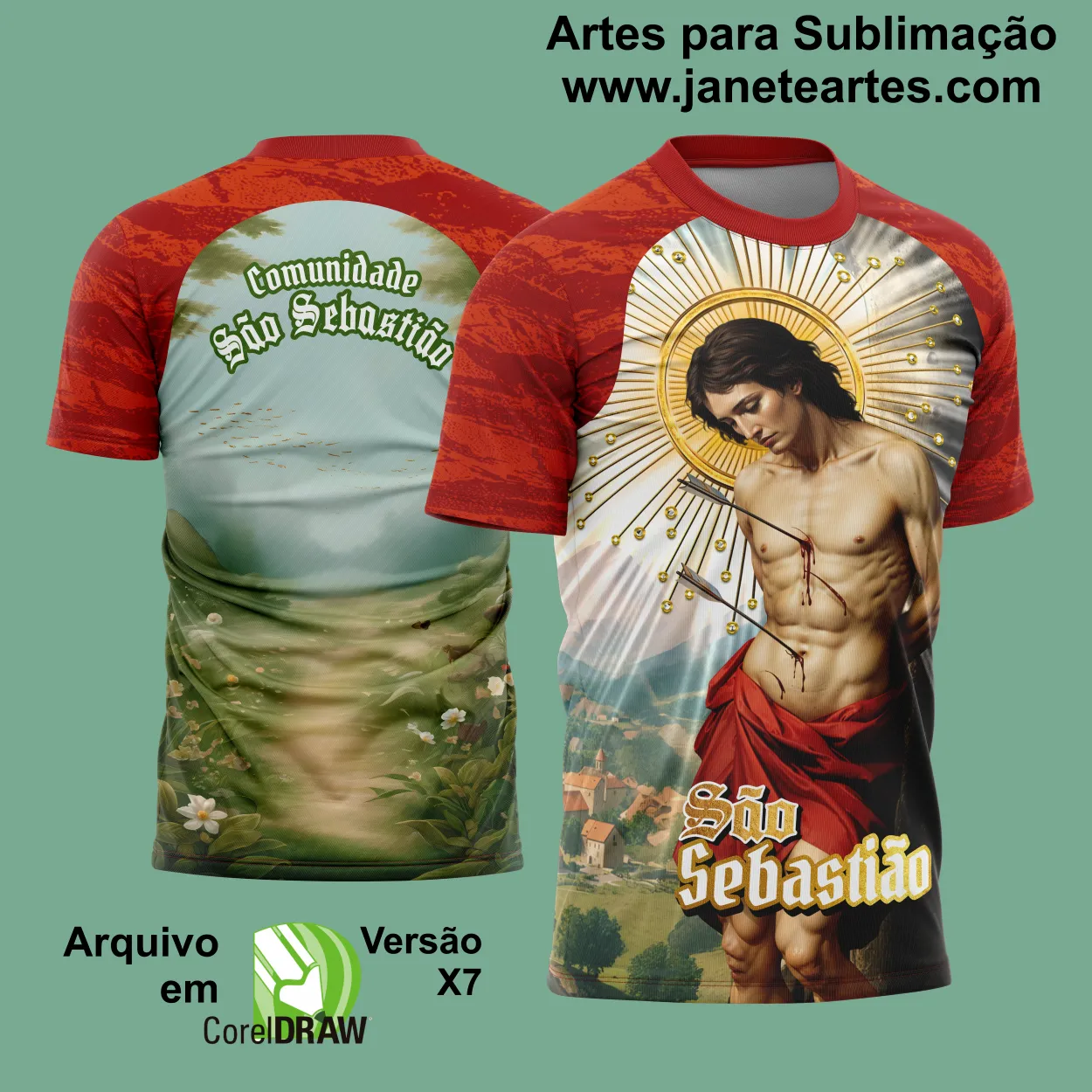 Arte Estampa - Camiseta São Sebastião 2025