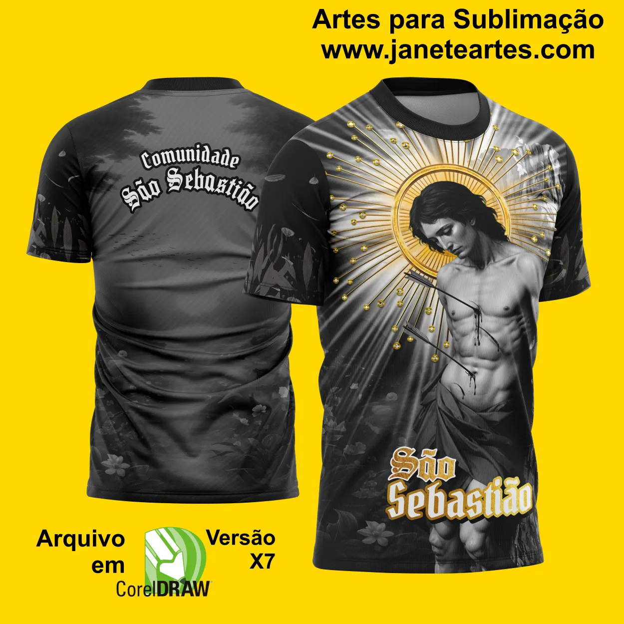 Arte Estampa - Camiseta São Sebastião 2025