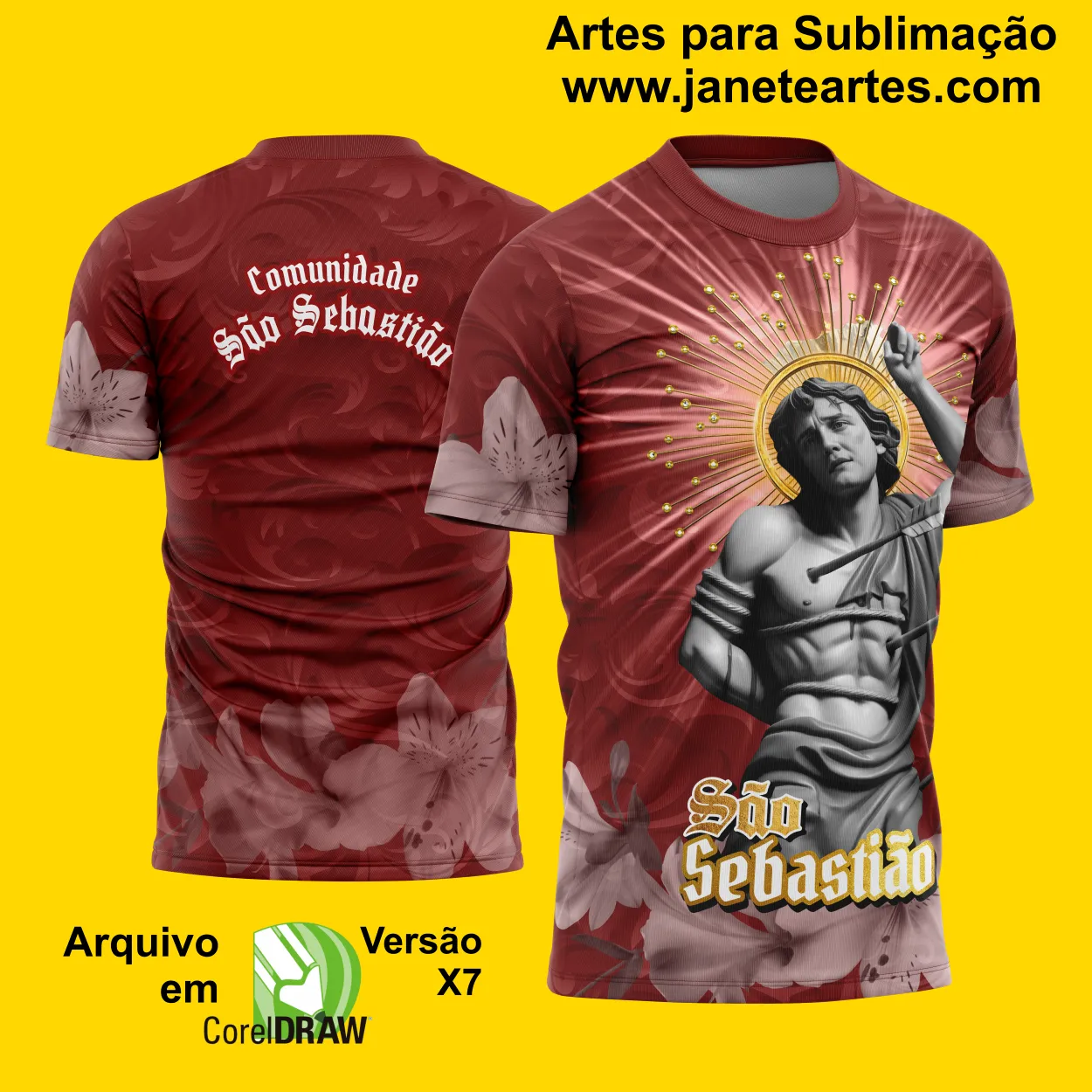 Arte Estampa - Camiseta São Sebastião 2025