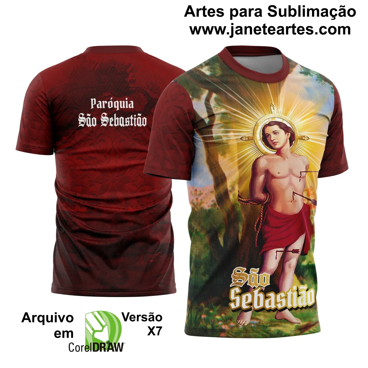 Arte Estampa - Camiseta São Sebastião 2025