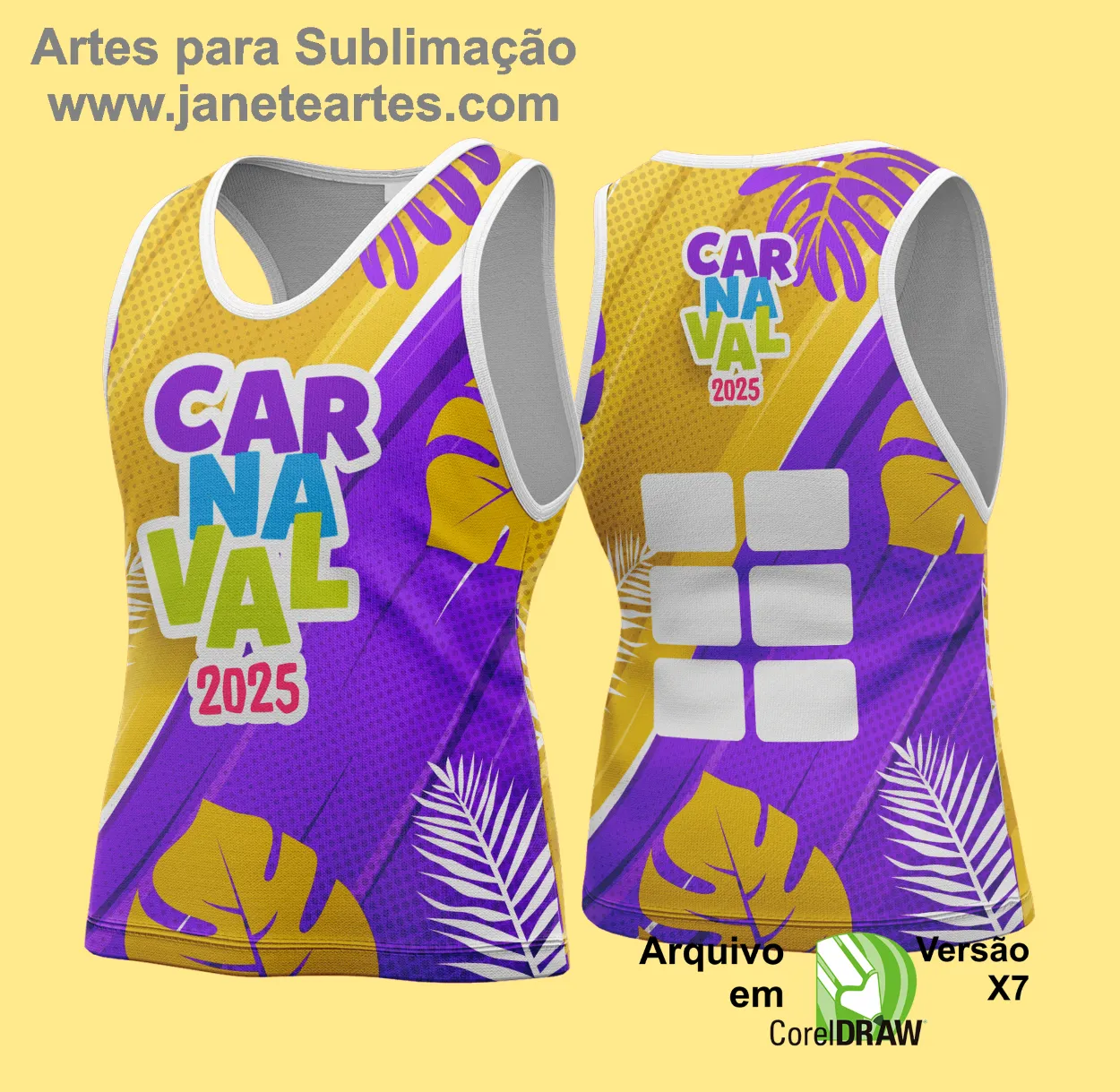 Arte Vetor - Camisa Abadá de Carnaval 2025 - Modelo 176