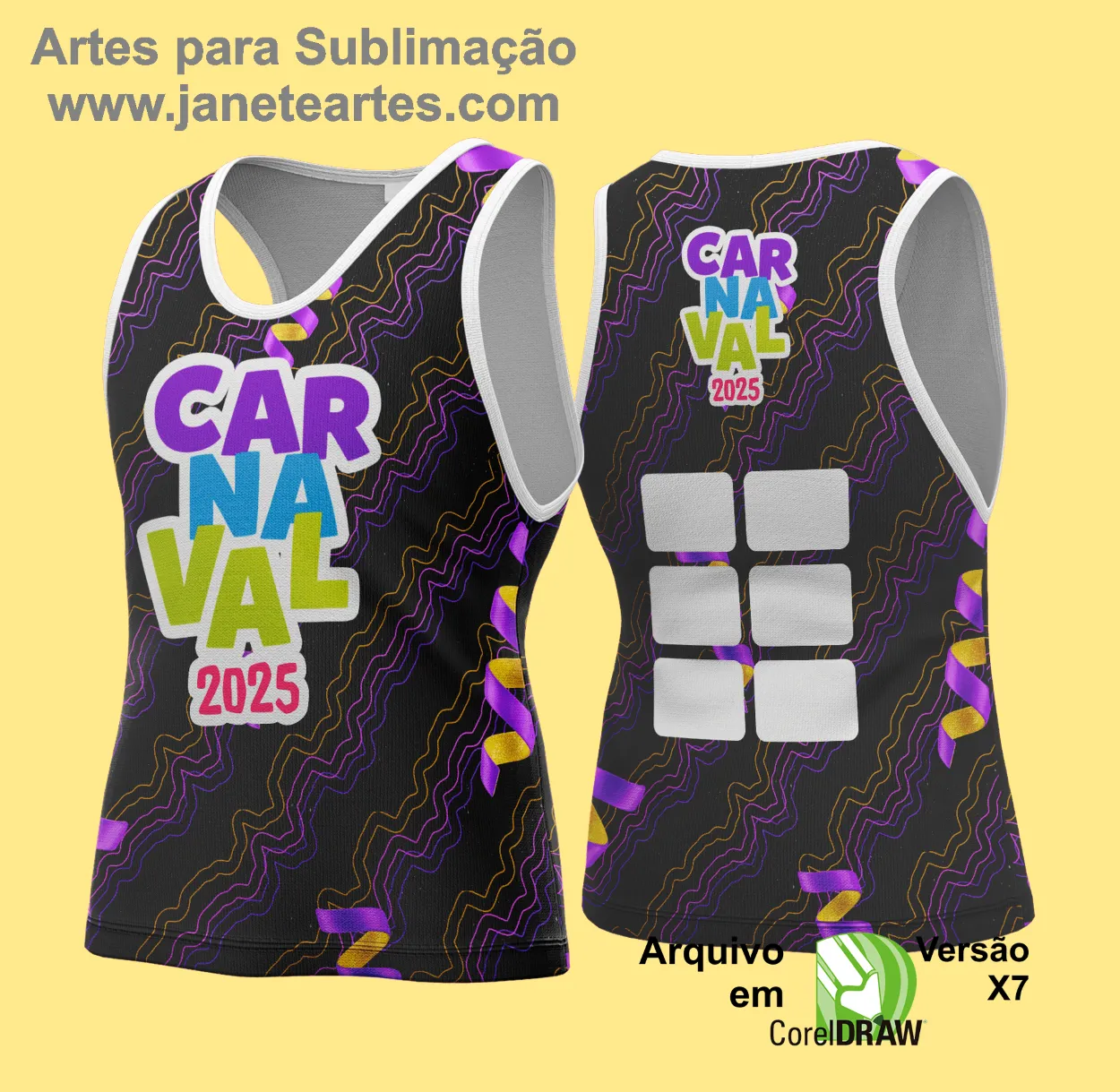 Arte Vetor - Camisa Abadá de Carnaval 2025 - Modelo 178