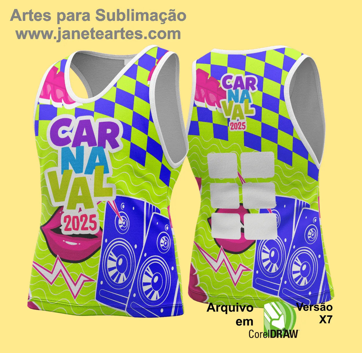 Arte Vetor - Camisa Abadá de Carnaval 2025 - Modelo 179