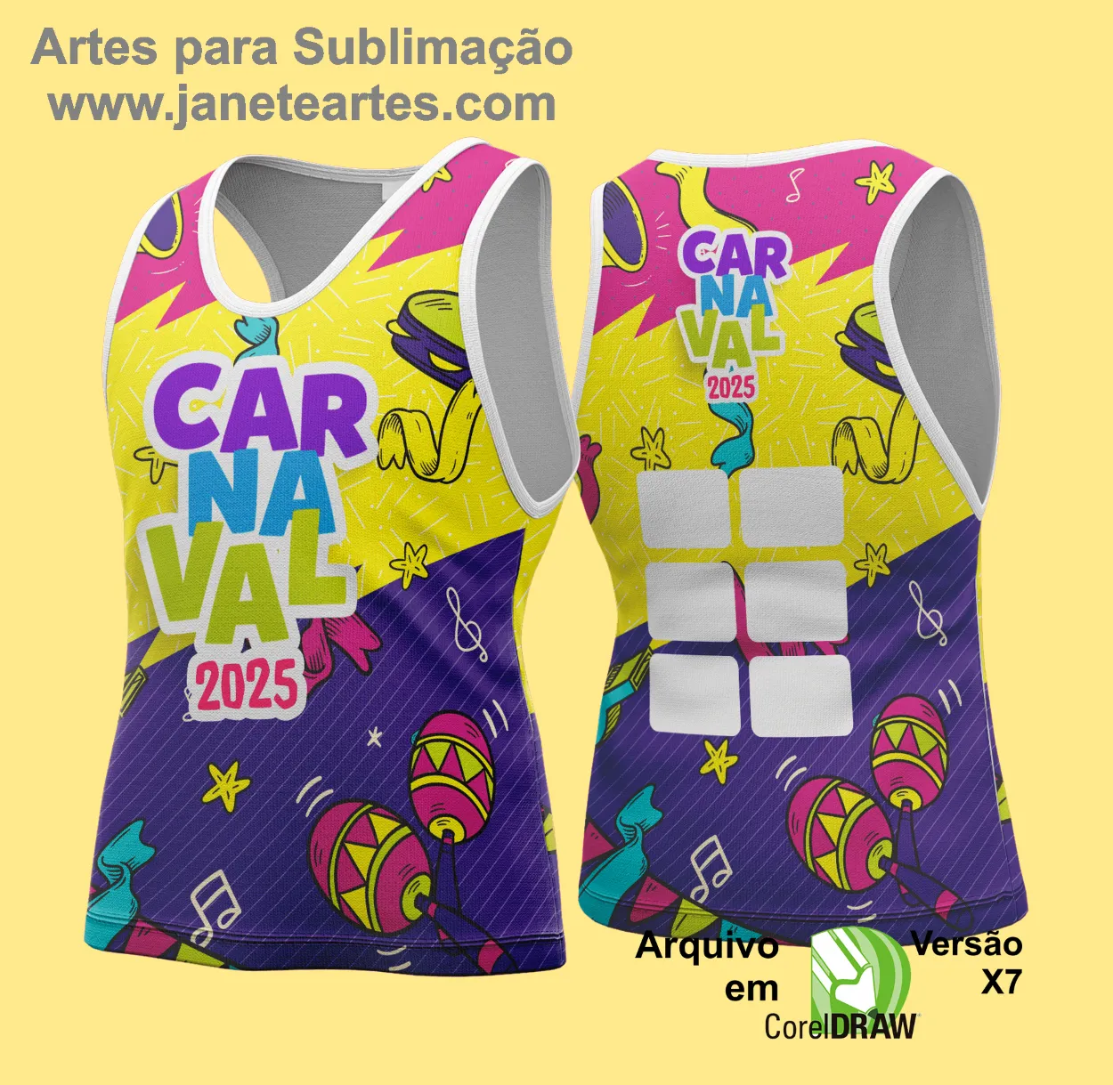 Arte Vetor - Camisa Abadá de Carnaval 2025 - Modelo 181