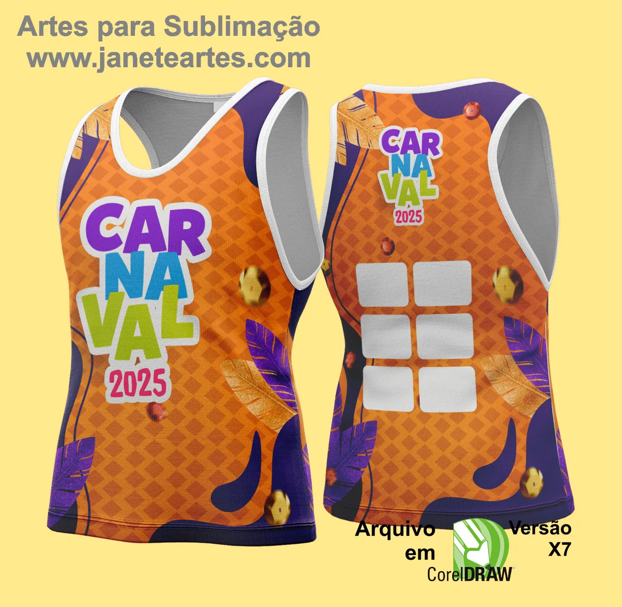 Arte Vetor - Camisa Abadá de Carnaval 2025 - Modelo 182