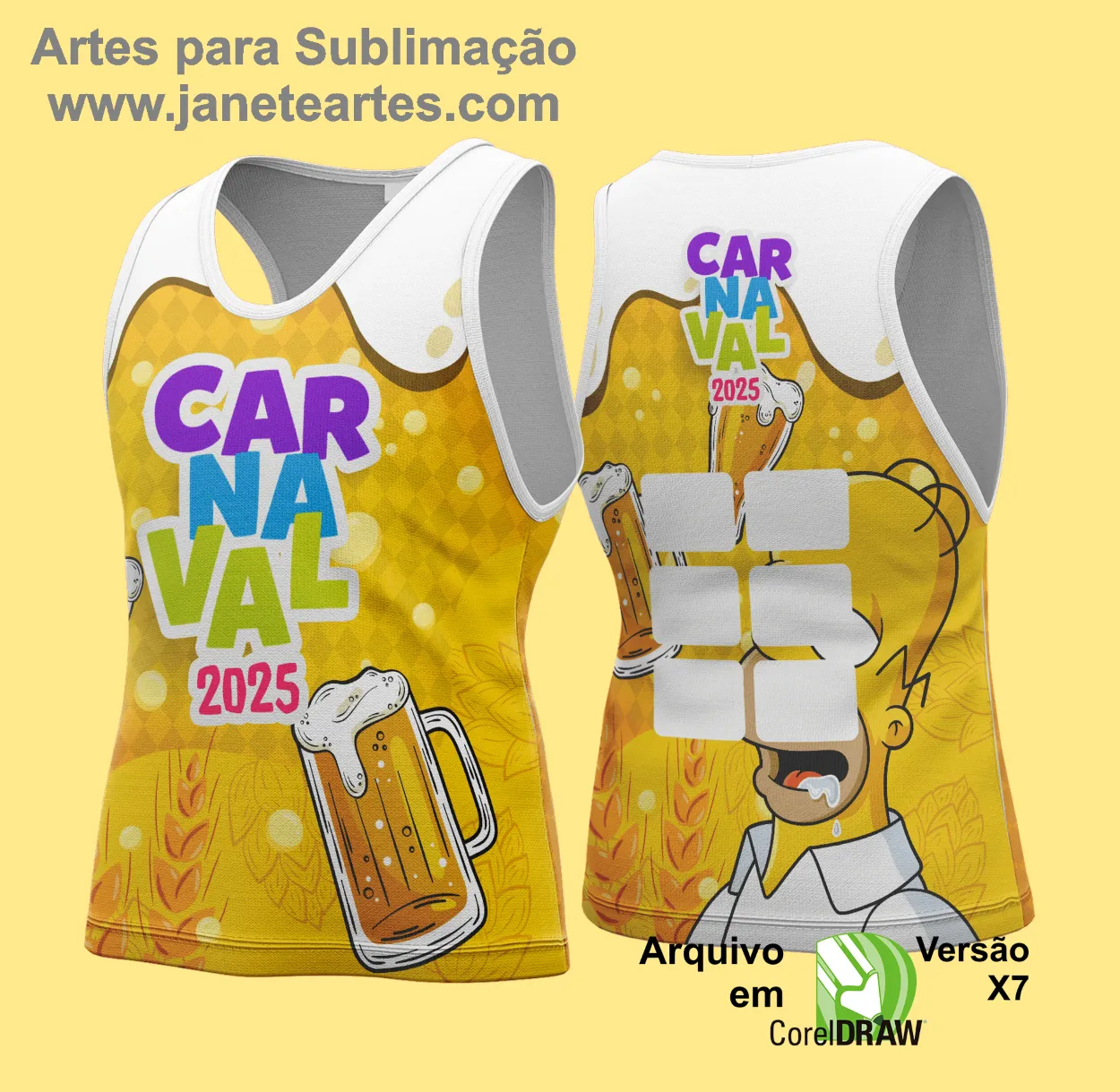 Arte Vetor - Camisa Abadá de Carnaval 2025 - Modelo 186