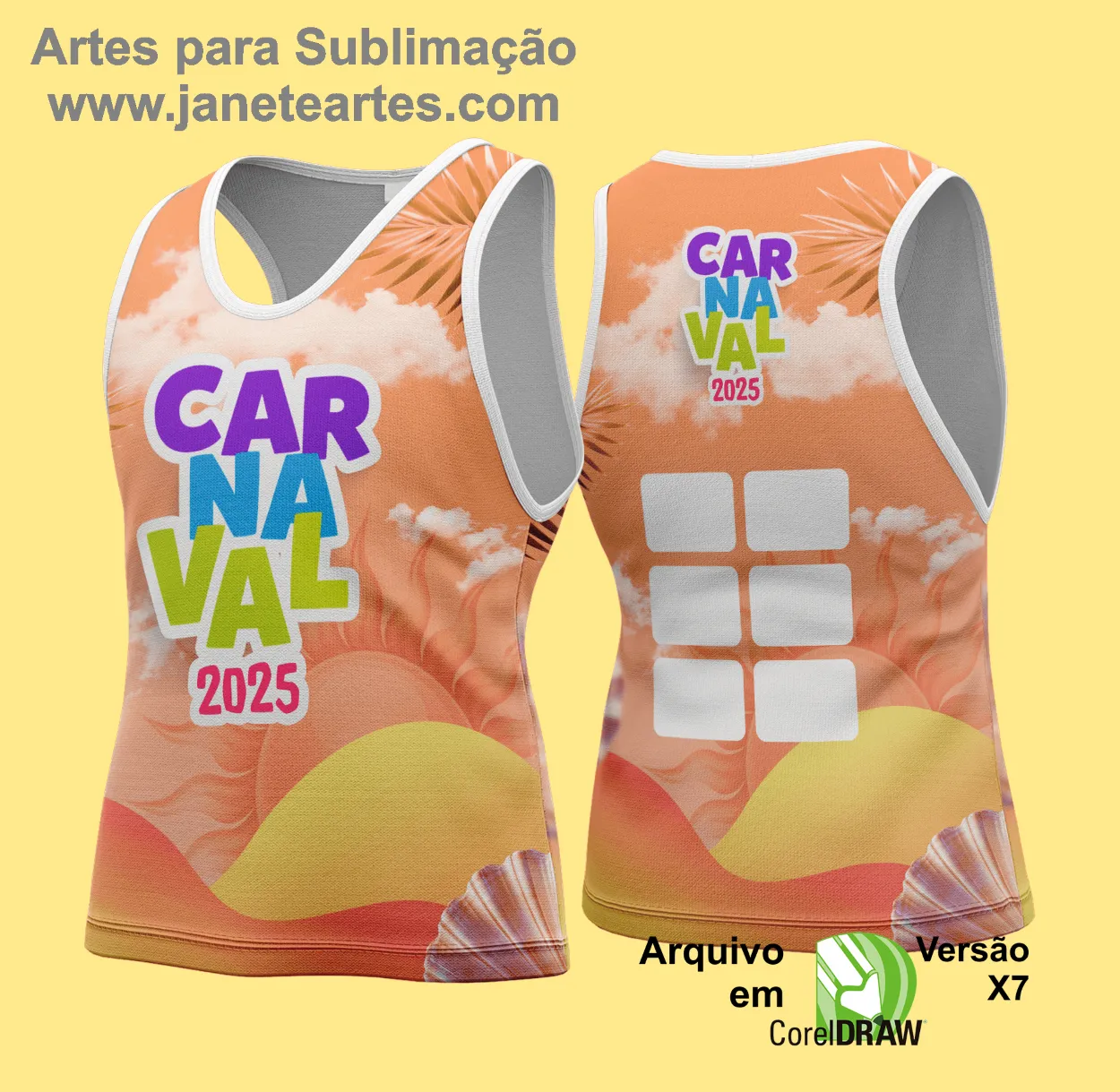 Arte Vetor - Camisa Abadá de Carnaval 2025 - Modelo 190