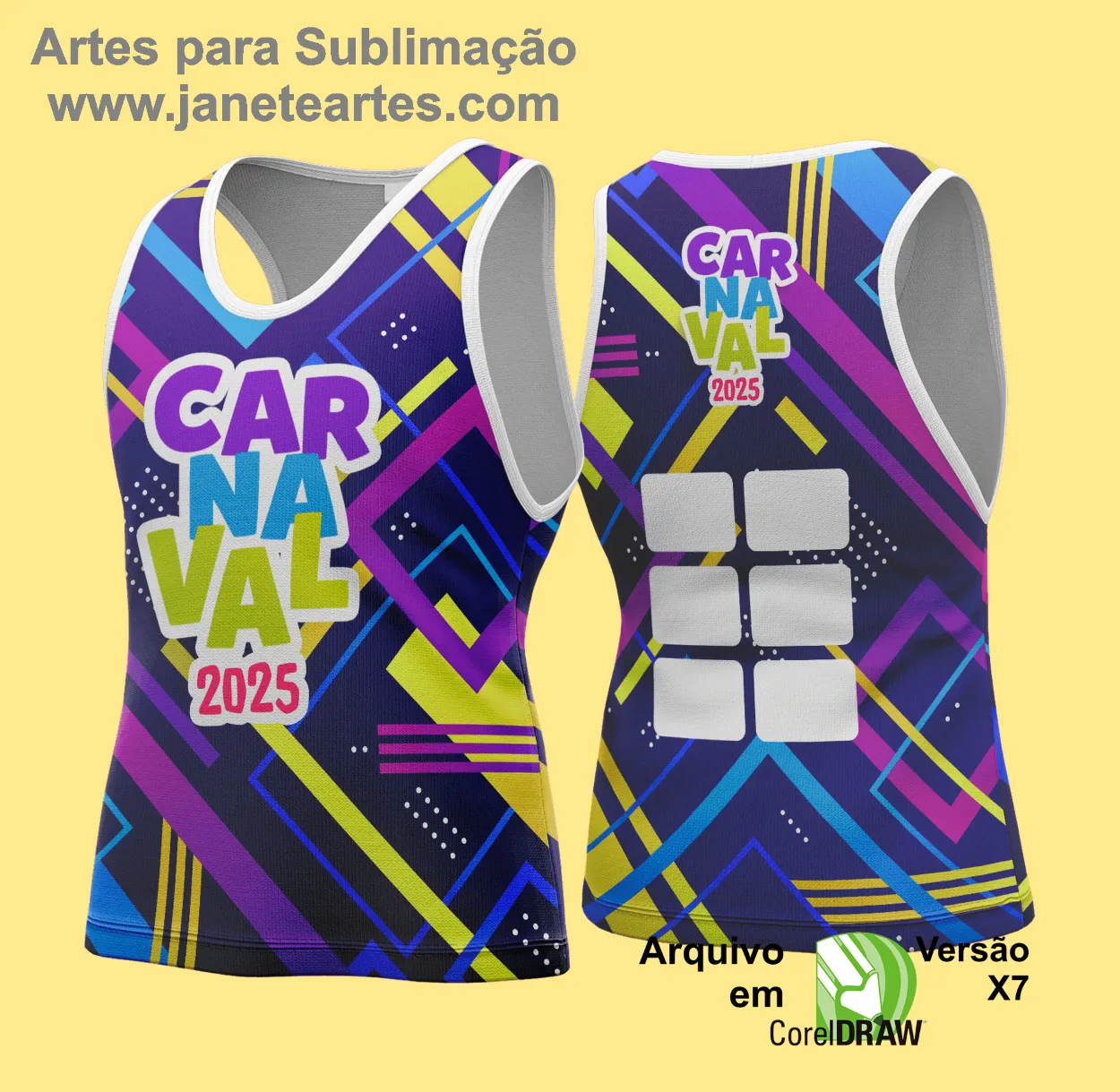 Arte Vetor - Camisa Abadá de Carnaval 2025 - Modelo 197