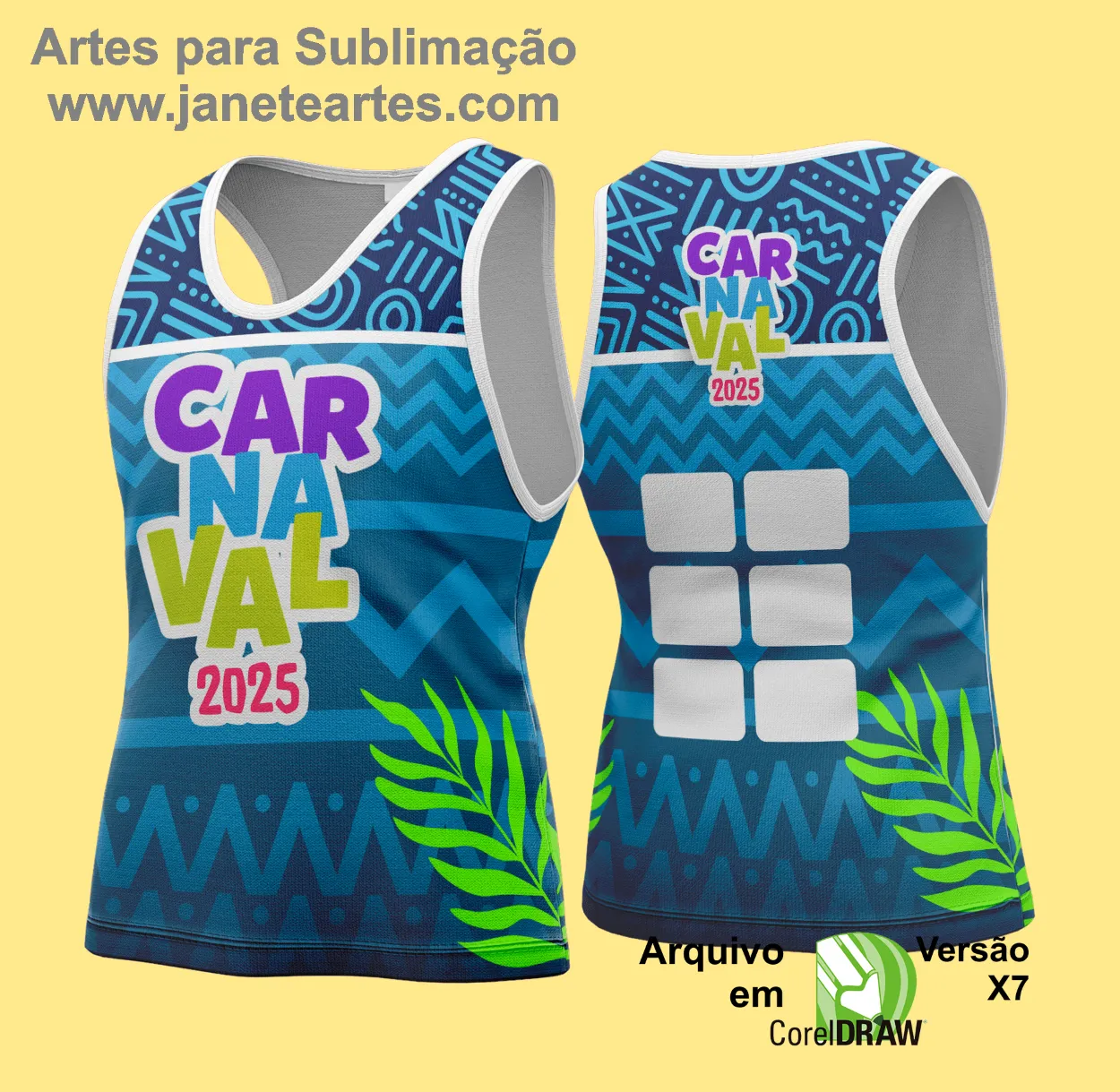 Arte Vetor - Camisa Abadá de Carnaval 2025 - Modelo 199