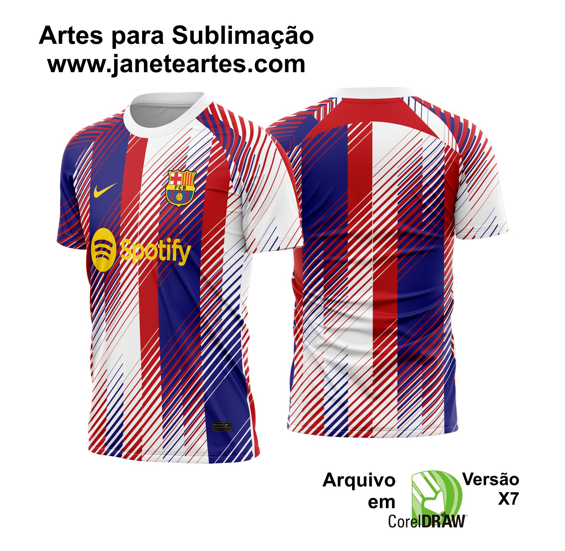 Arte Vetor Camisa Barcelona Pré-Jogo 2023-24