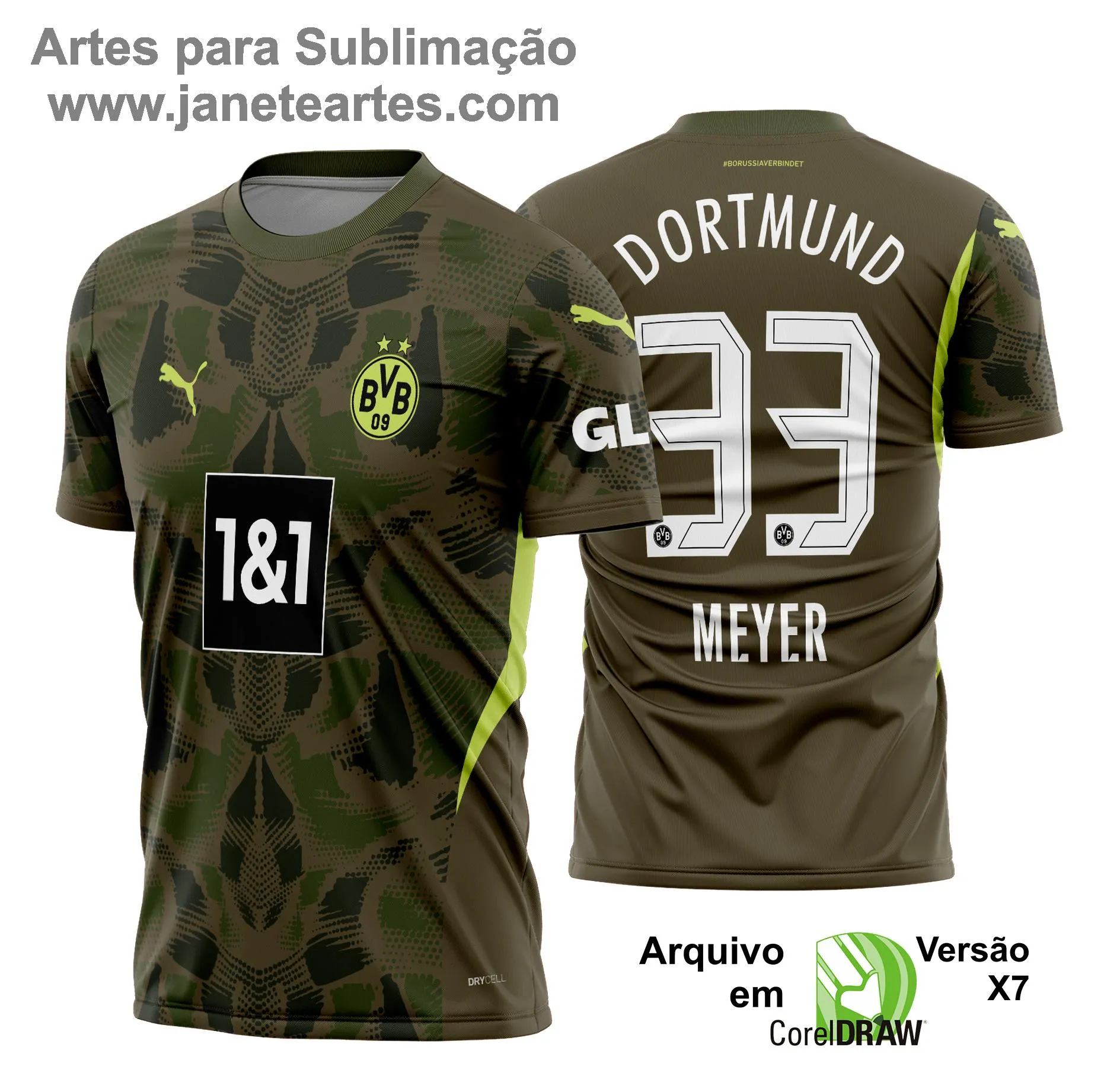 Arte Vetor - Camisa Borussia Dortmund Goleiro 2024 - 2025